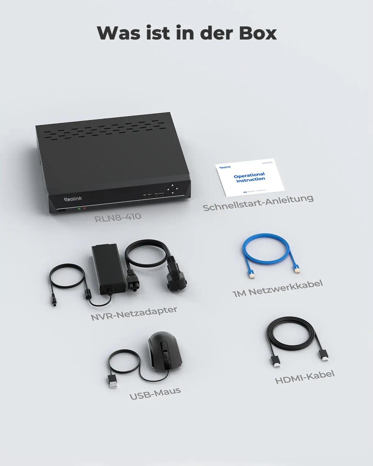 Reolink turvaline 8CH 4K PoE NVR salvesti – 2TB kõvaketas – pilt 7