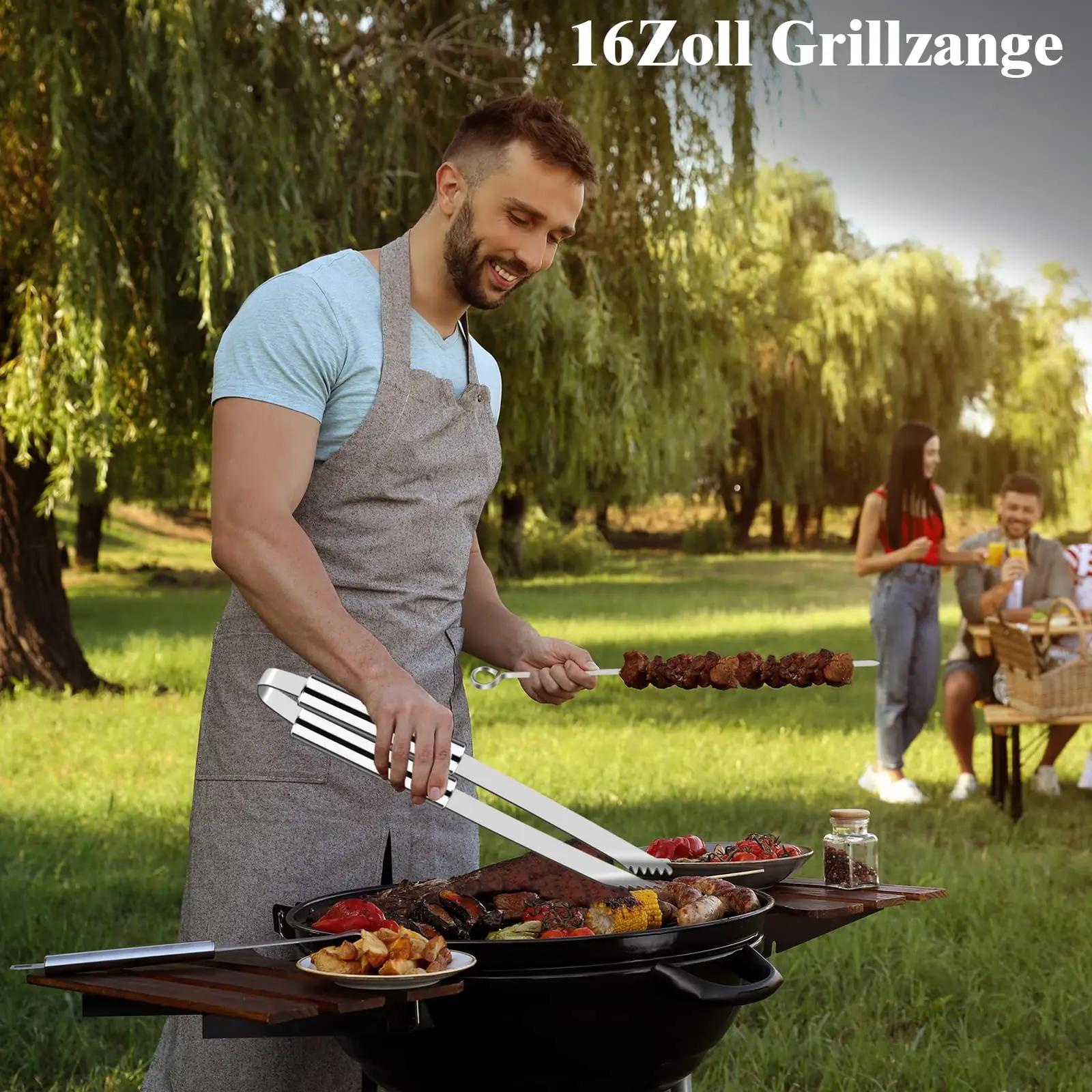 Grilliance roostevaba BBQ komplekt – kinkekõlblik ja vastupidav – pakend ja tarvikud