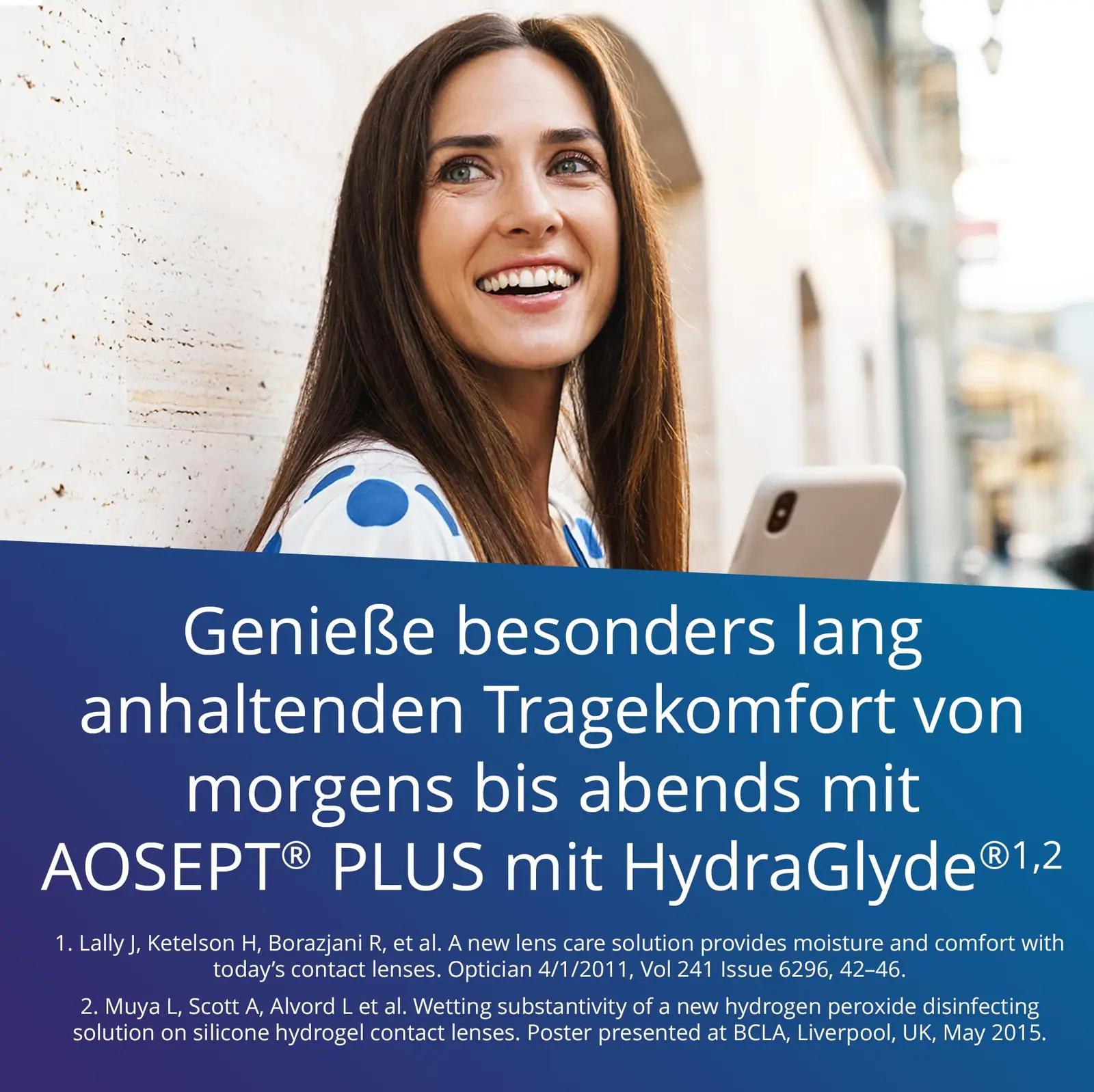 Aosept hügieeniline kontaktlääsmehooldus 4×360 ml pakend – pakend ja tarvikud