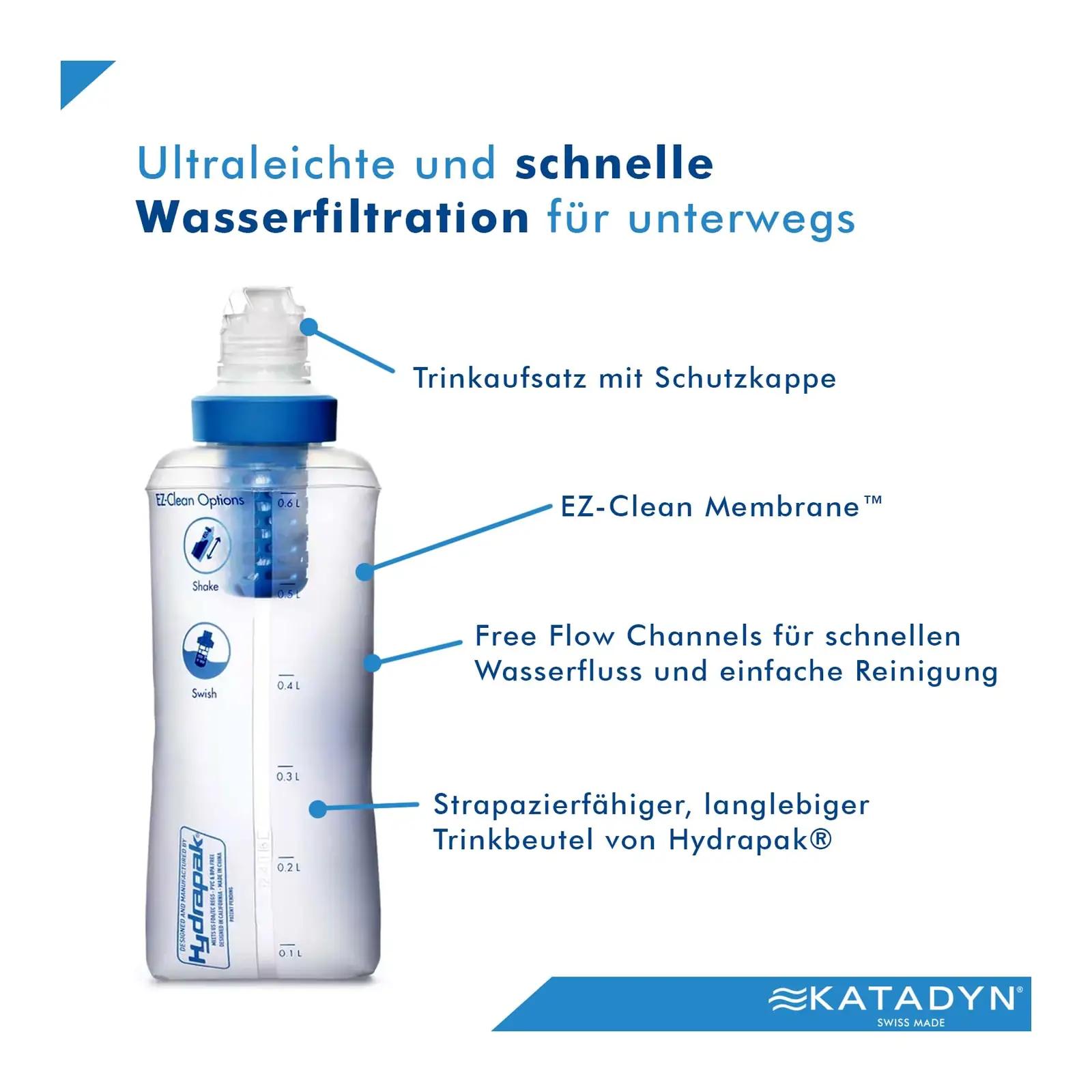 KATADYN BeFree veefilter – kerge matkakaitse 0,6 l – pilt 6