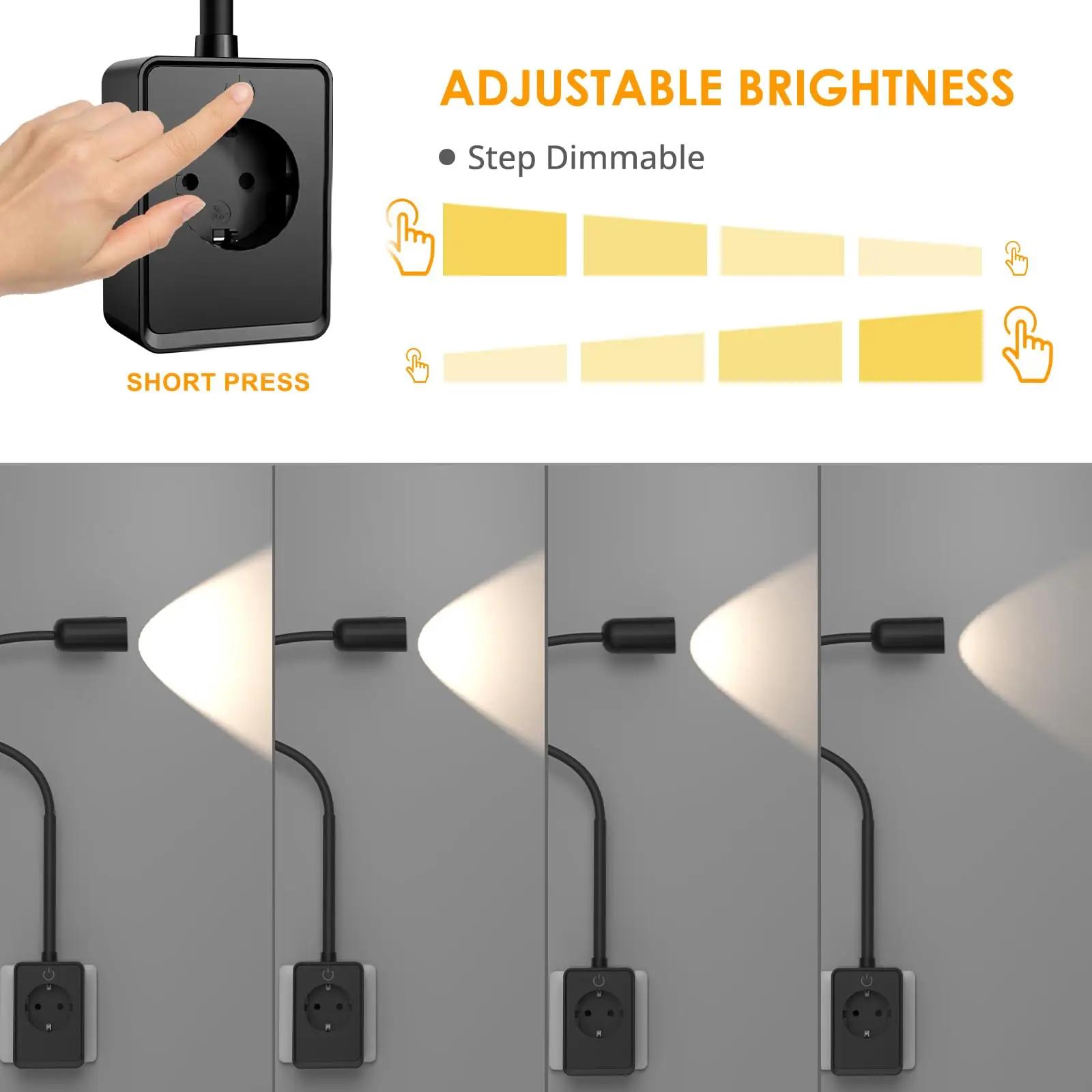 ENUOTEK must LED-lugemislamp USB ja Type-C õrn valgus – detailne vaade