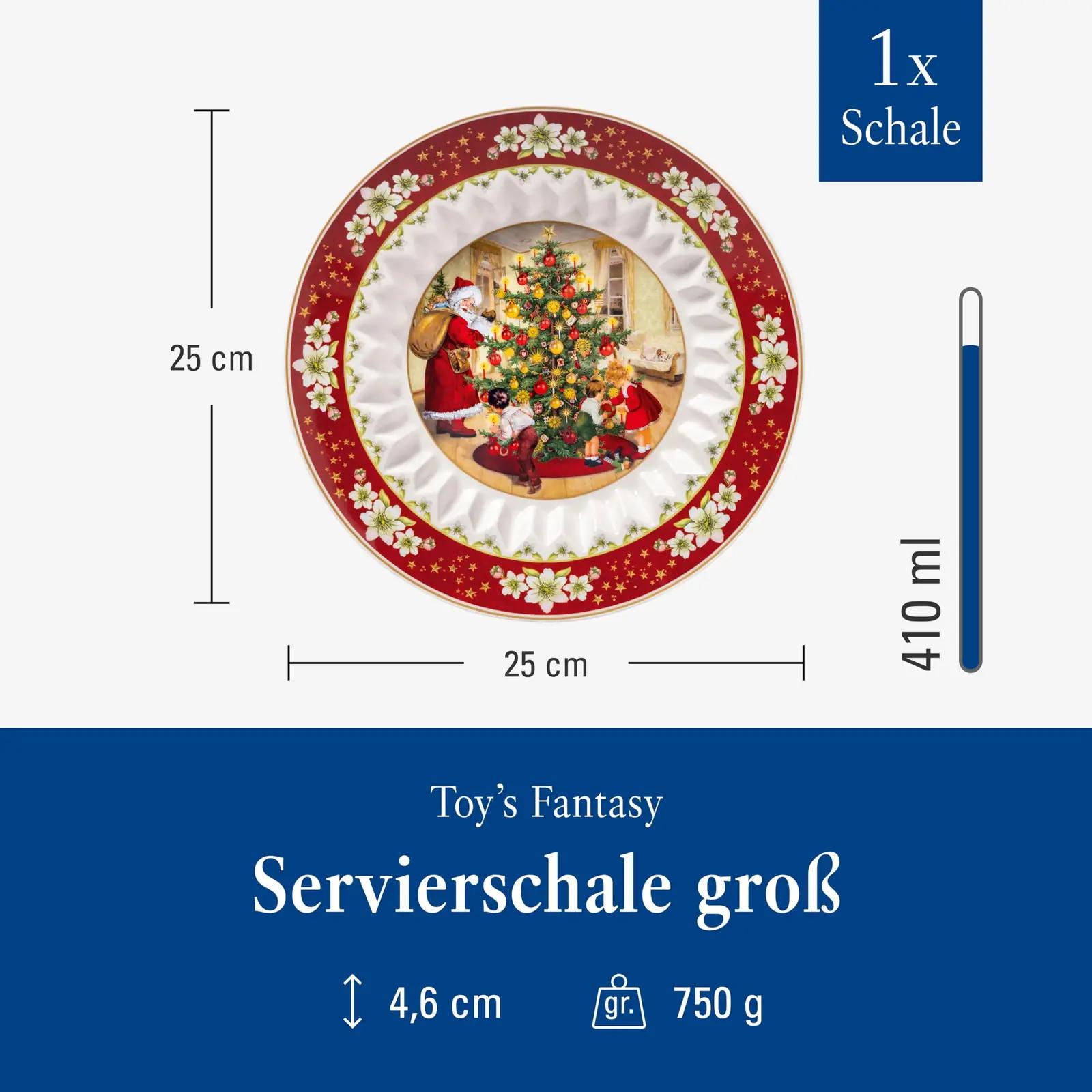 Villeroy & Boch porzellanist jõuluroheline suur kauss kingituseks – pakend ja tarvikud