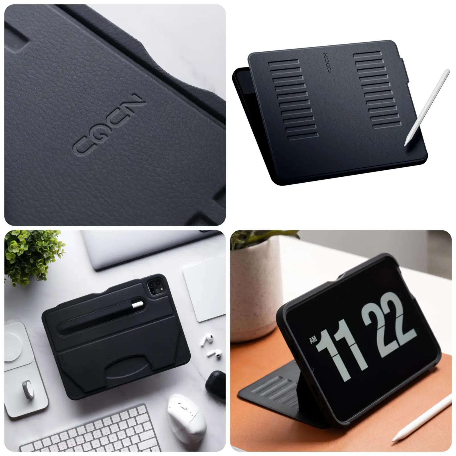 ZUGU CASE elegantne iPad Pro 12.9 kaitsekott – nahkefekt, magnet – kasutusnäide