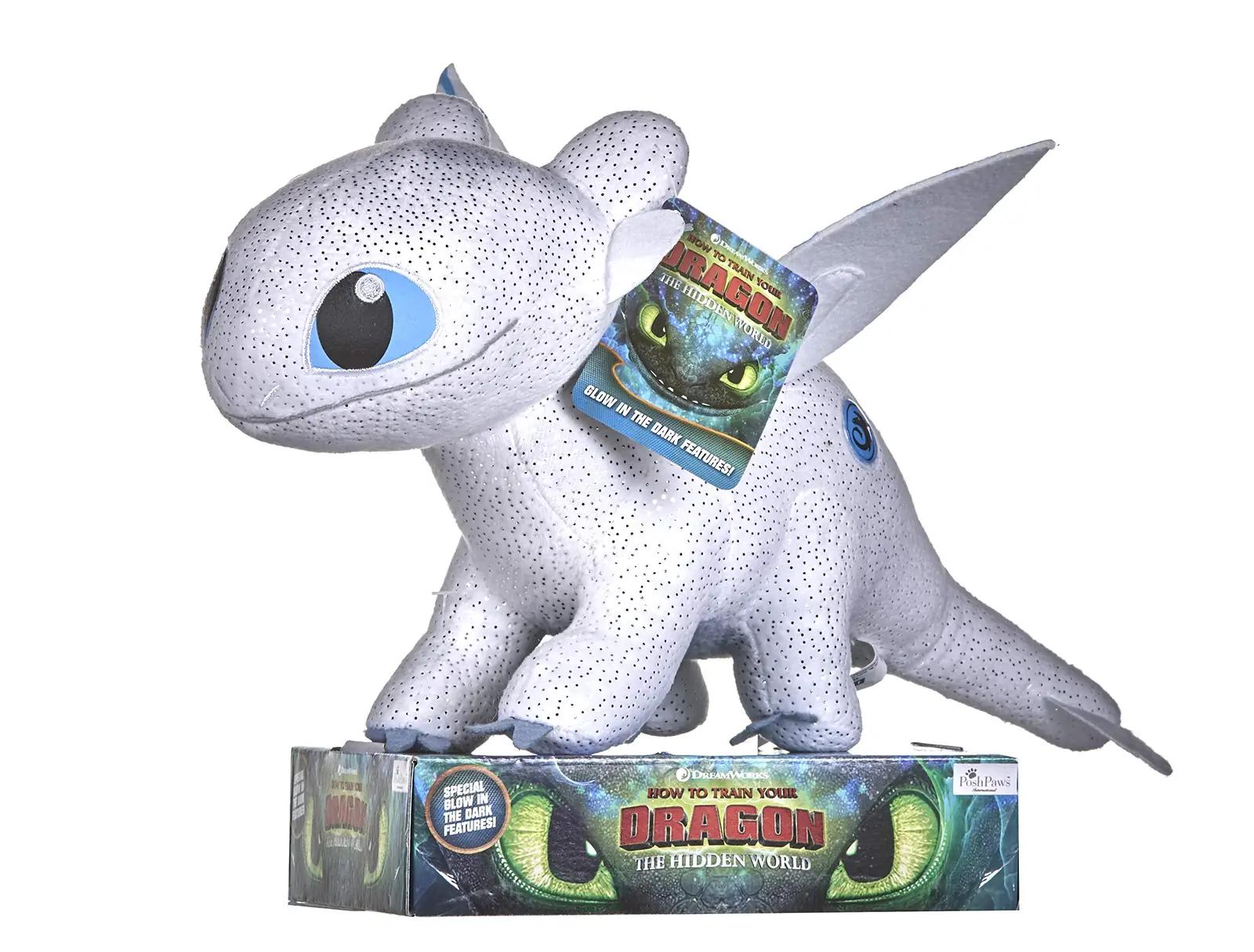 Joytoy pehme plüüsdragon, helendav ripats charm ja mängukaaslane