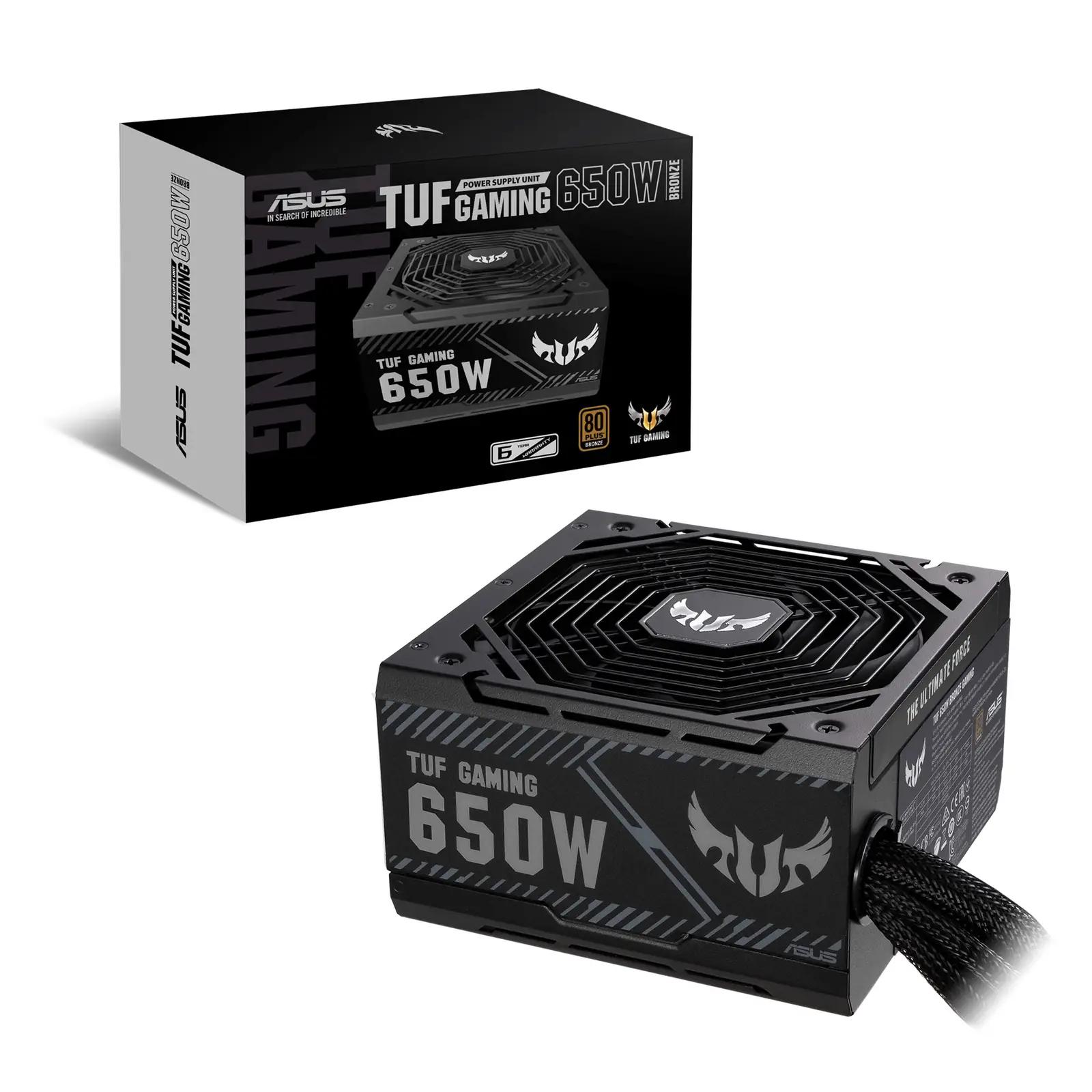 ASUS TUF vastupidav 650W toiteplokk mänguritele ja tööjaamadele