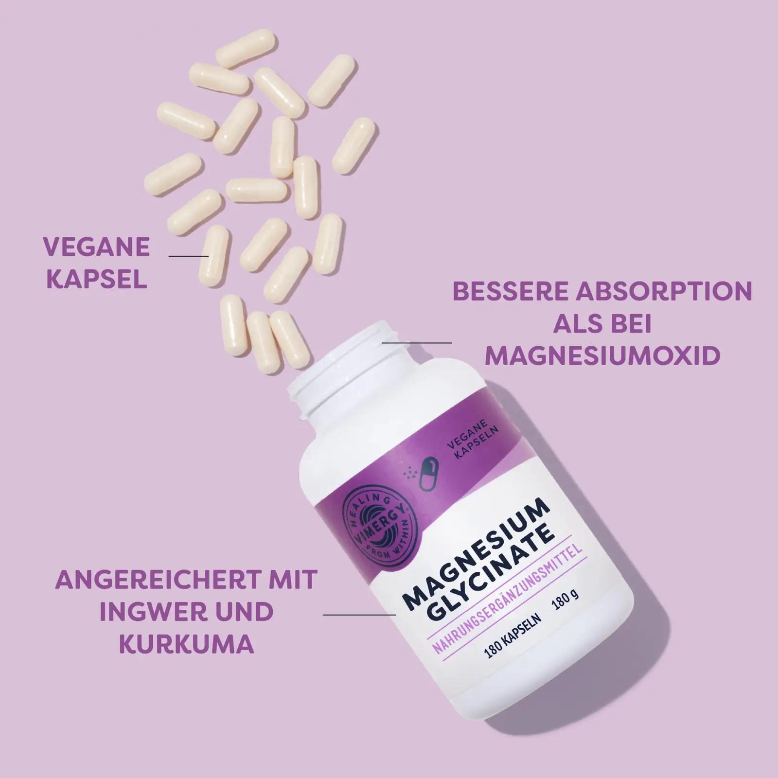 Vimergy puhastav magneesium Glycinat — tugevdab immuunsust ja – pakend ja tarvikud