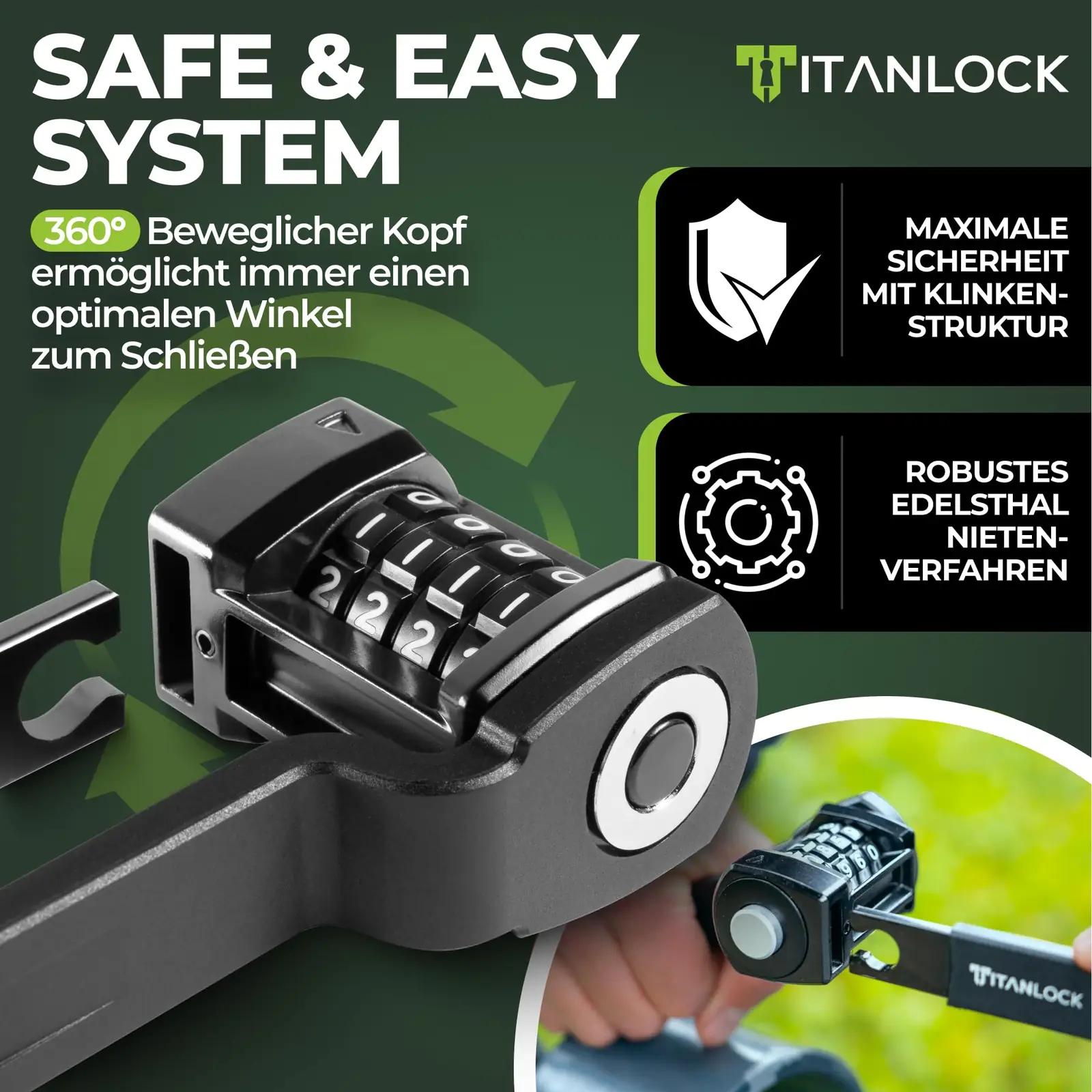 TITANLOCK tugev legaalterasest kokkukäiv lukk – pilt 6