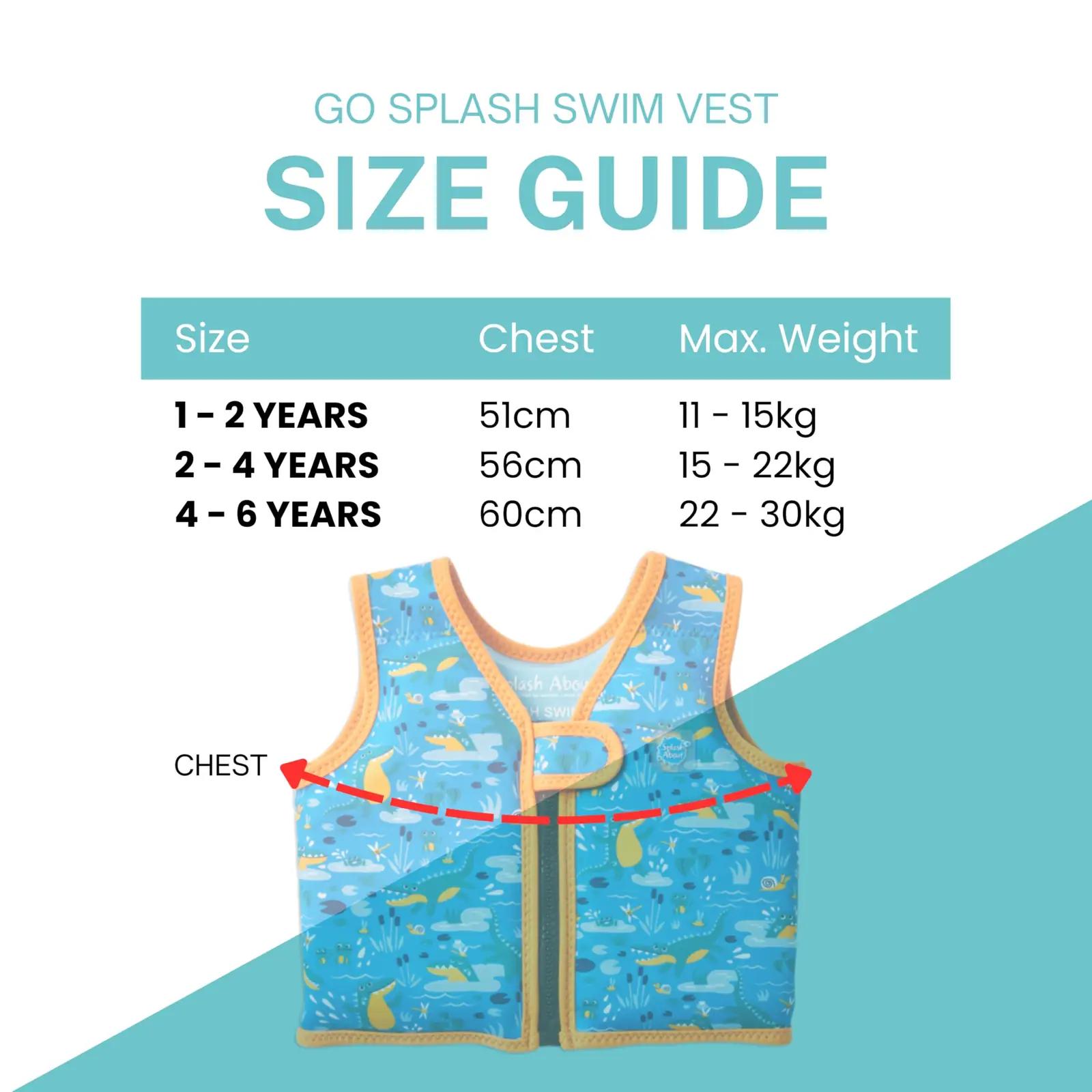 Splash About neopreenist ujumisvest Croc Creek 4–6 a. – lisavaade