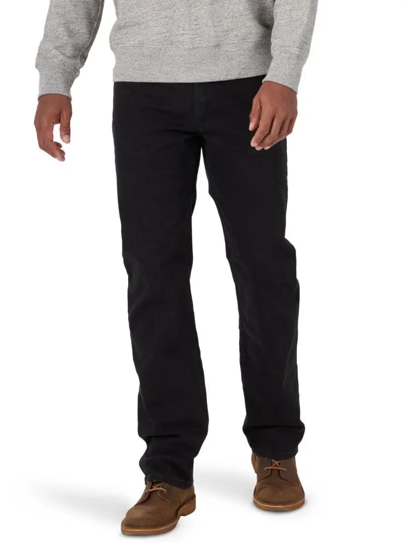 Wrangler Authentics mugavad mustad Regular Flex teksapüksid