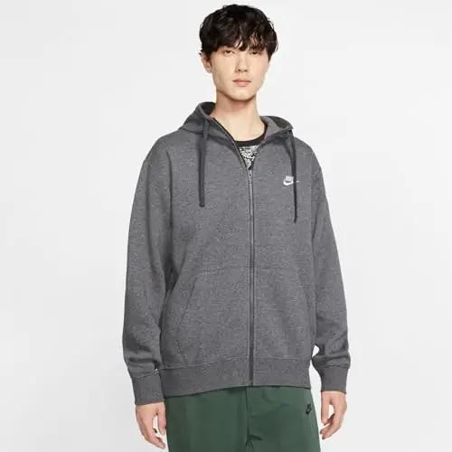 NIKE mugav puuvillane kapuutsiga dressipluus – Sobib igapäevaks – detailne vaade