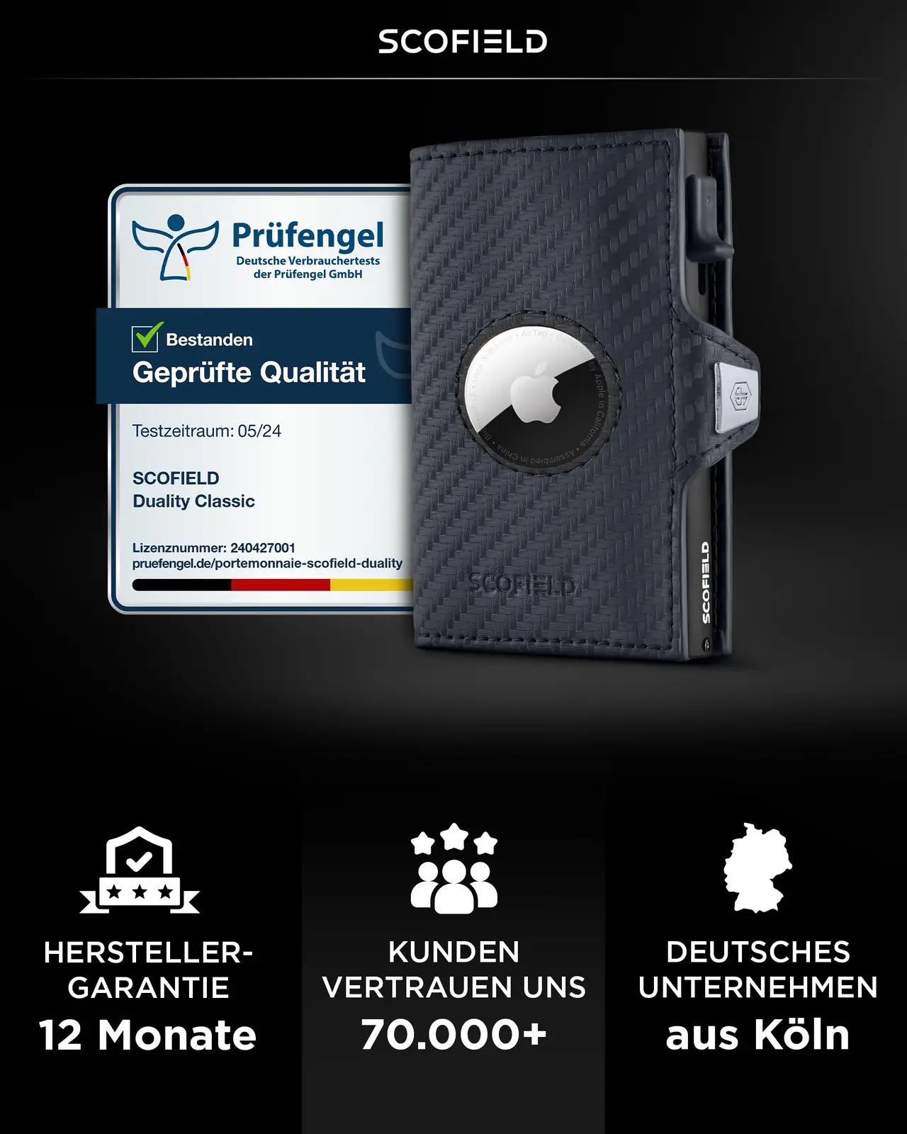 SF SCOFIELD õhuke Duality Air rahakott mikrofibrist, RFID kaitse – pilt 6
