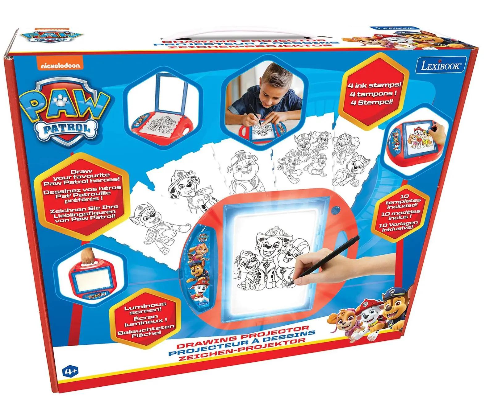 Lexibook Paw Patrol joonistusprojektor lastele — valgustatud – kasutusnäide