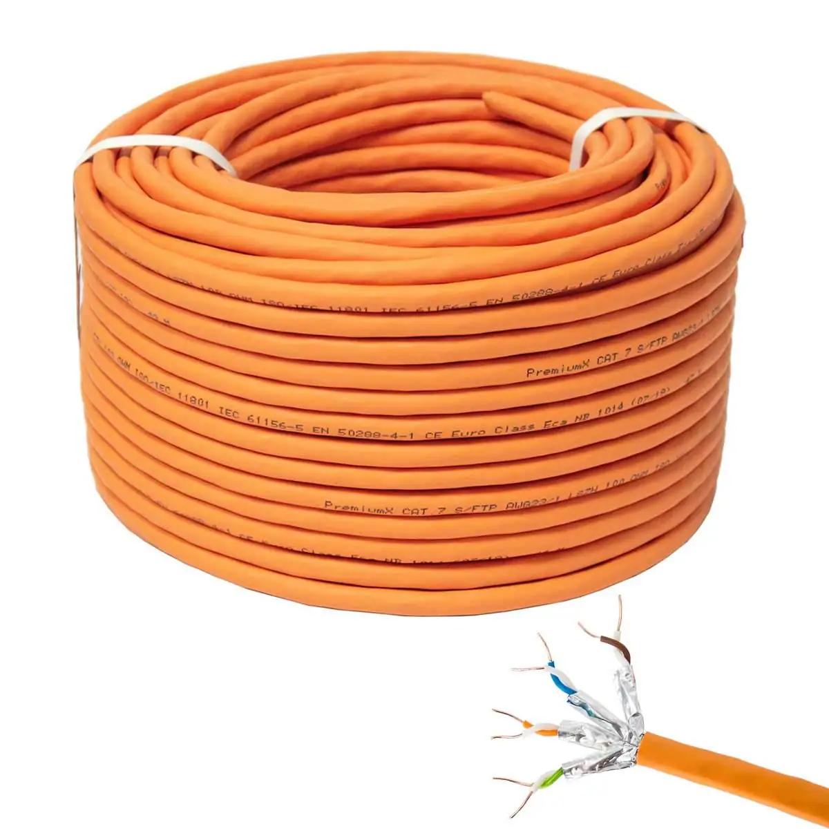 Premium X tugev Cat7 võrgukaabel 100 m – paigaldamiseks sobiv
