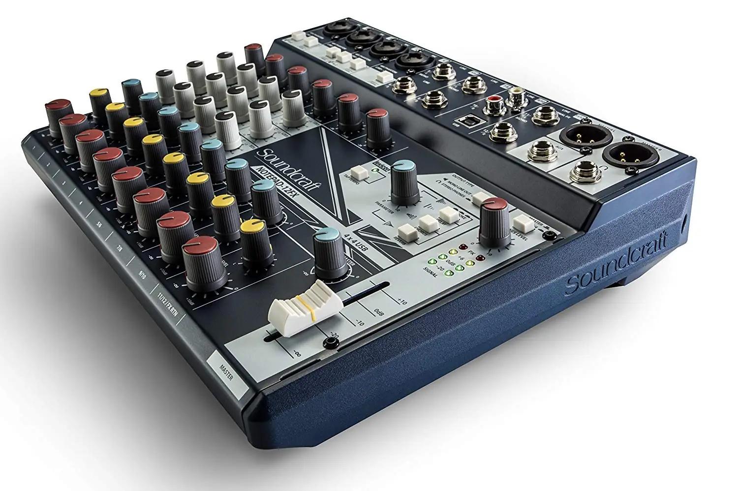Soundcraft segaja Notepad 12 FX — kompaktne stuudiopõhine – kasutusnäide