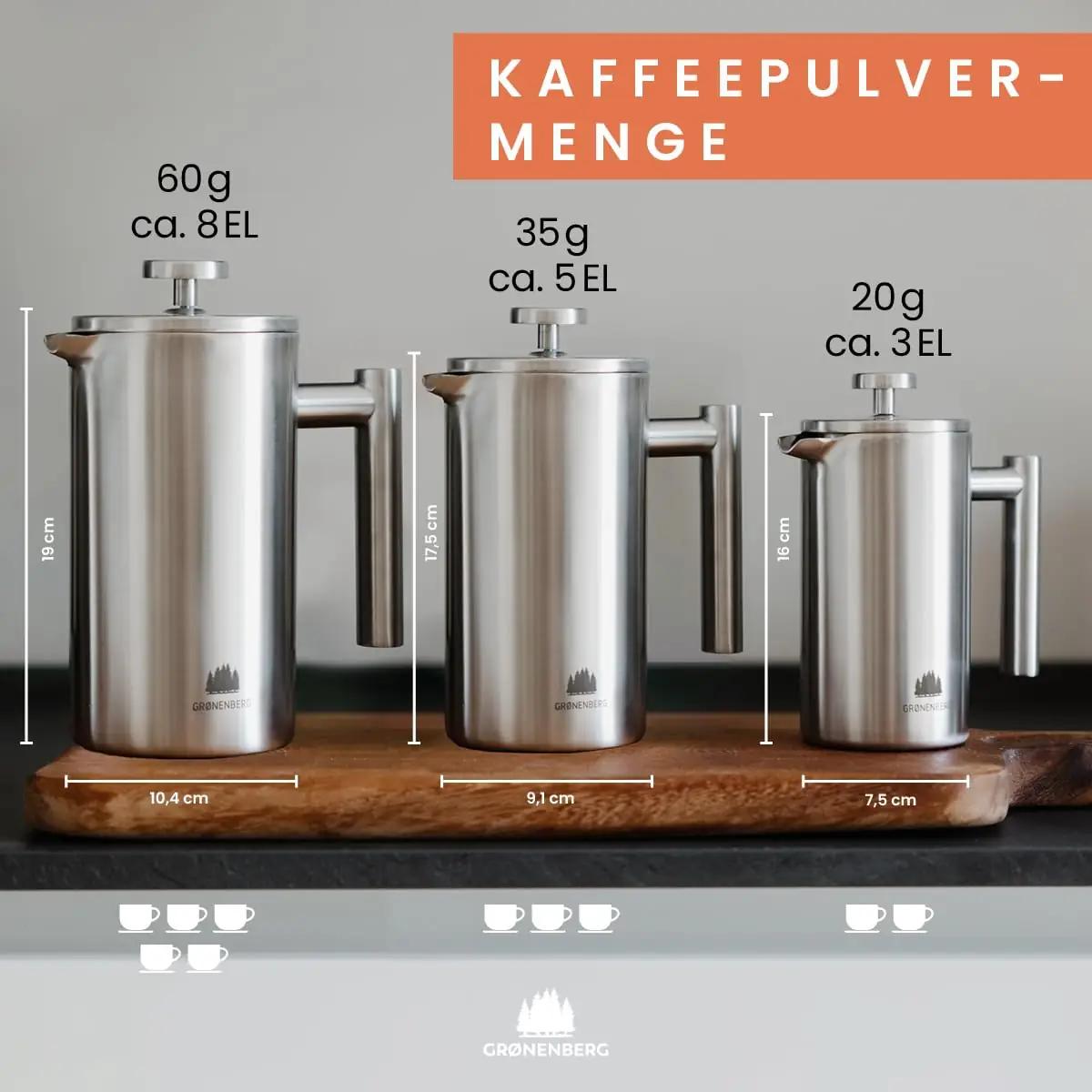 Groenenberg roostevaba French Press termo koos soojahoiuga – pilt 7