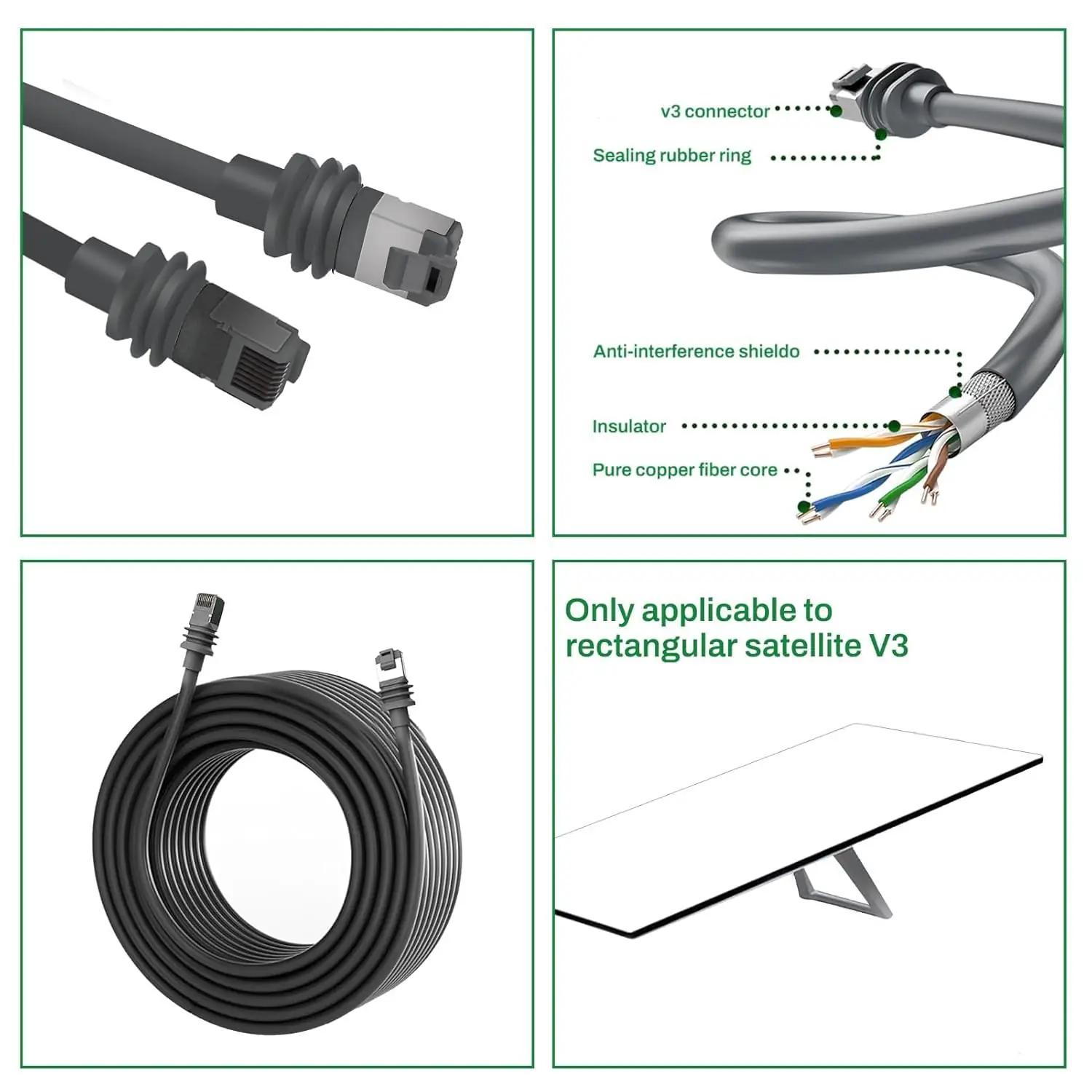 DEWIN vastupidav 23 m Starlink satelliitikaabel — – pilt 7
