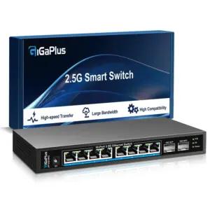 GigaPlus 10 port Unmanaged | 8X2.5G+2X10G SFP arvutid ja tarvikud
