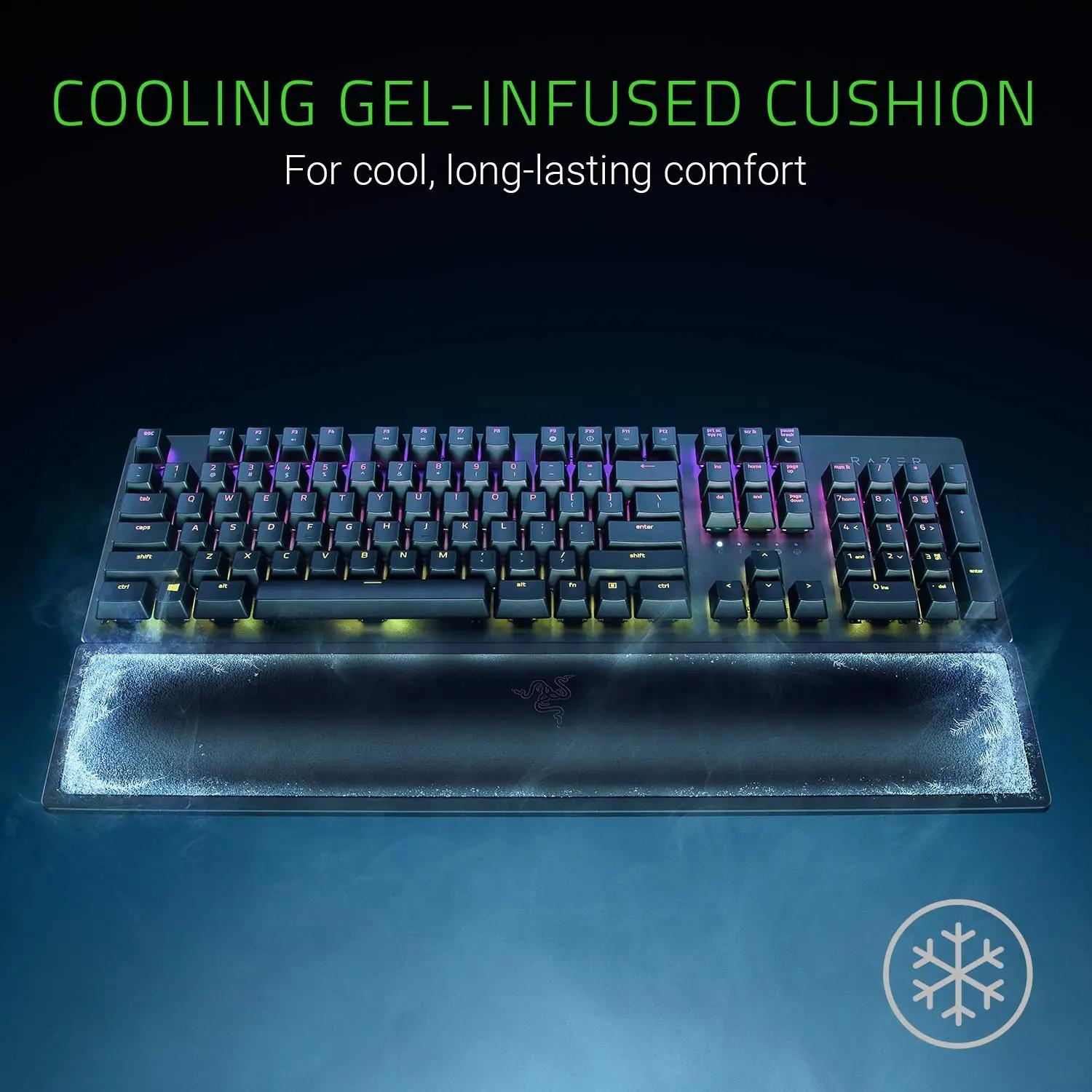 Razer ergonoomiline käsivarretugi külmageeliga – mugav kasutada – detailne vaade