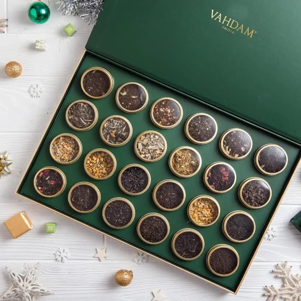 VAHDAM luksuslik teekomplekt — 24 laia valikuga tee – kasutusnäide