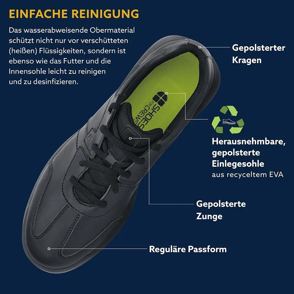 Shoes for Crews nahast töösneaker – libisemiskindel ja kergem – kasutusnäide