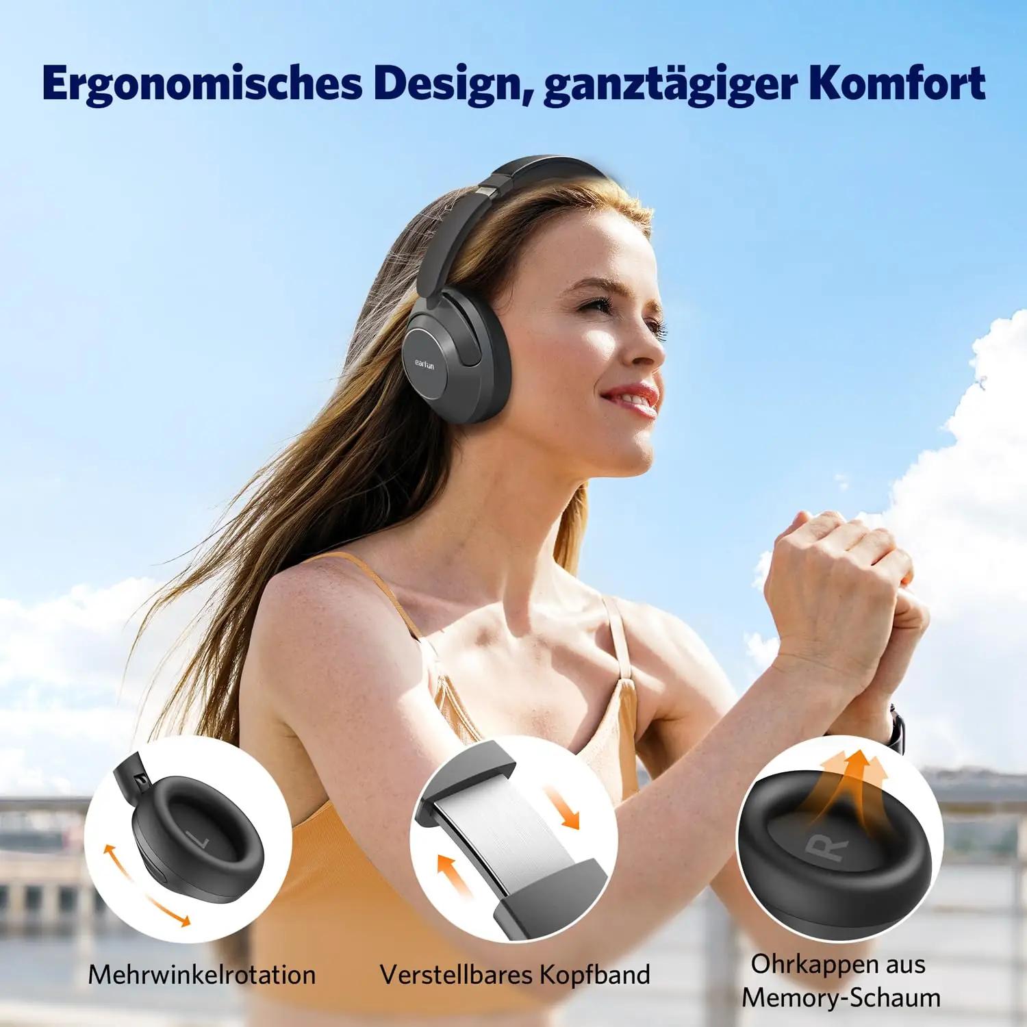 EarFun mugavad juhtmevabad üle-kõrva kõrvaklapid – pilt 6