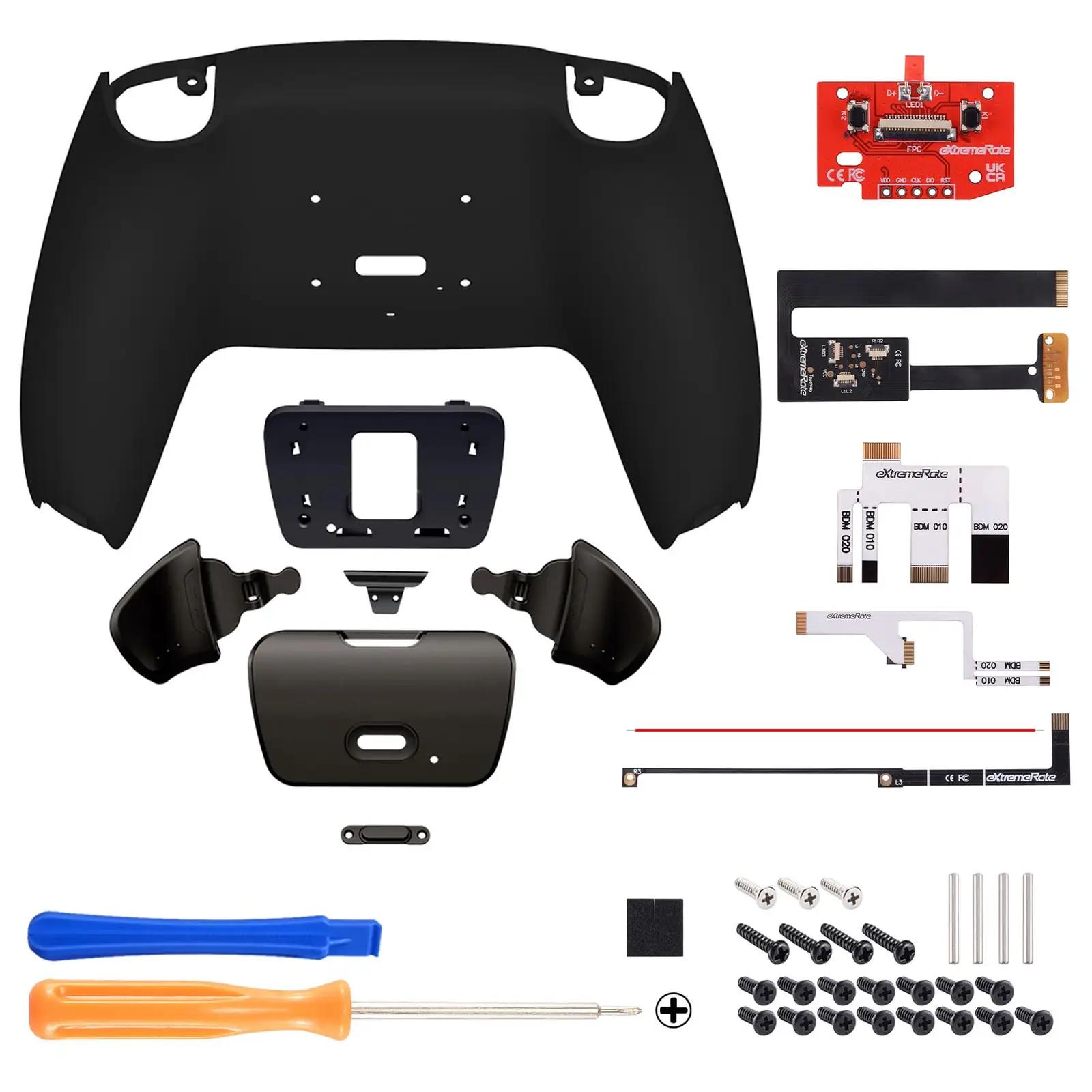 eXtremeRate metallist remap-kit PS5 kontrollerile – pakend ja tarvikud