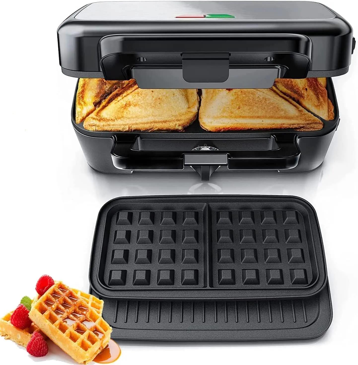 FOHERE roostevaba 3-in-1 sandwichmaker — mitmekülgne kingiidee