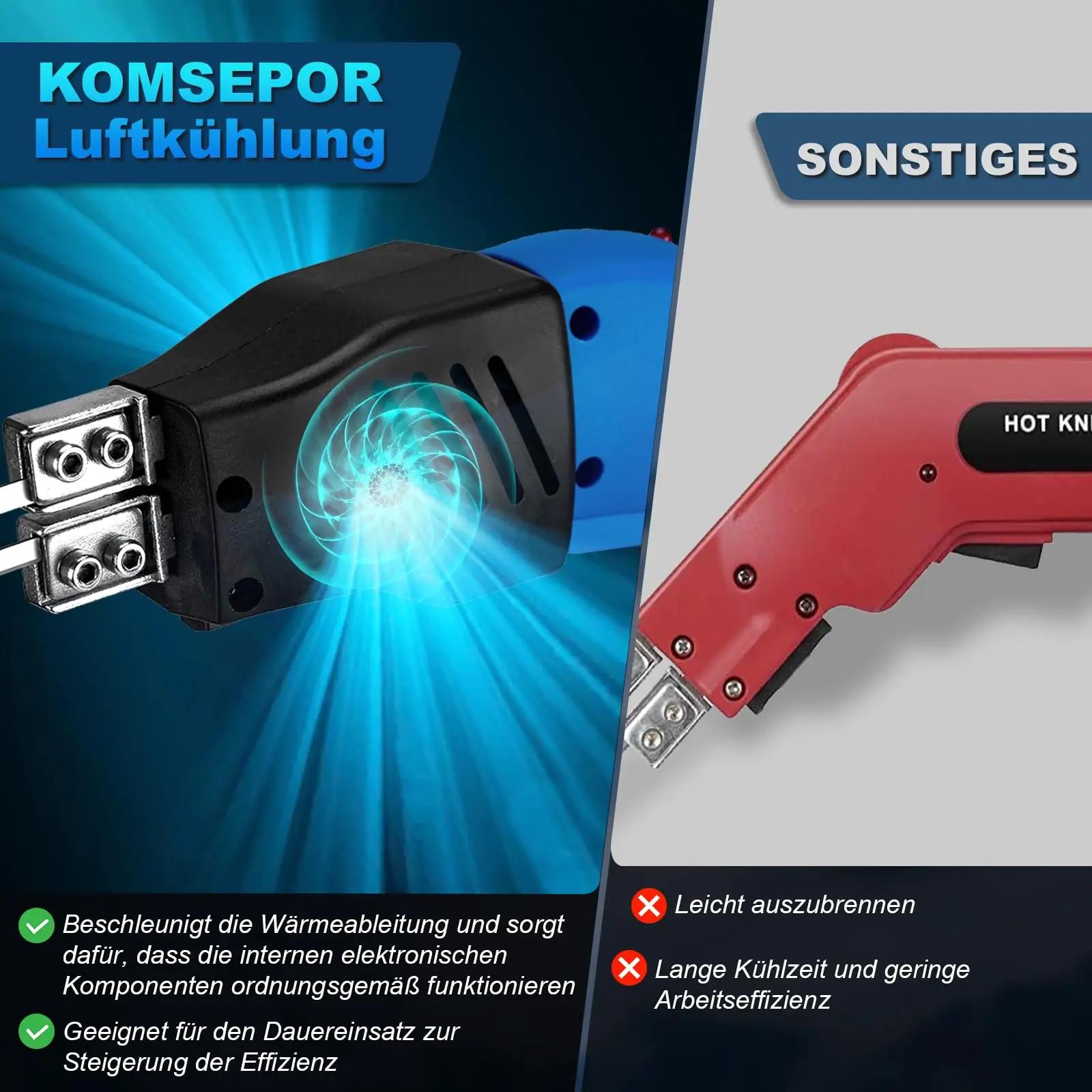 Komsepor kuumnuga 200W — täpne polüstürooli lõikamiseks – pakend ja tarvikud