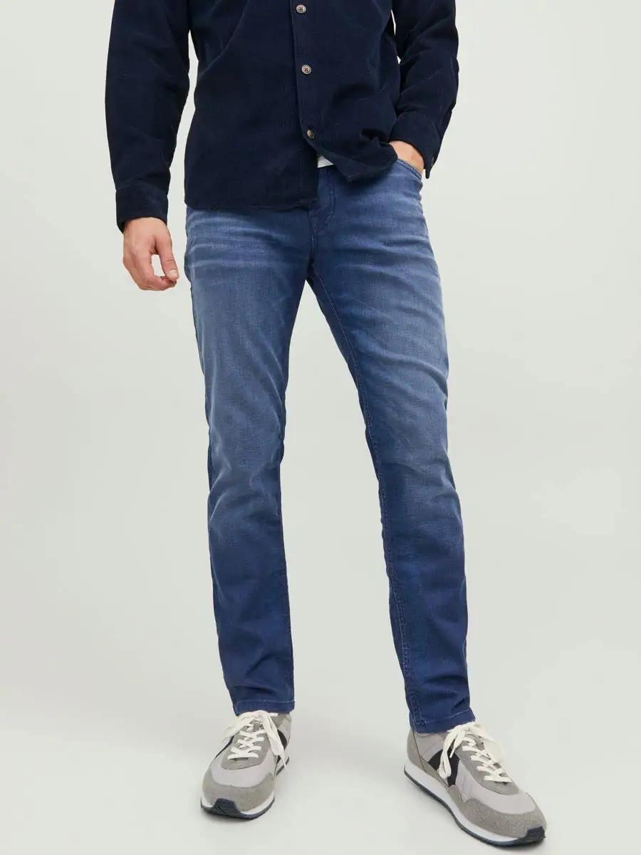 JACK & JONES sinine denim sini-materjalist klassikaline – kasutusnäide