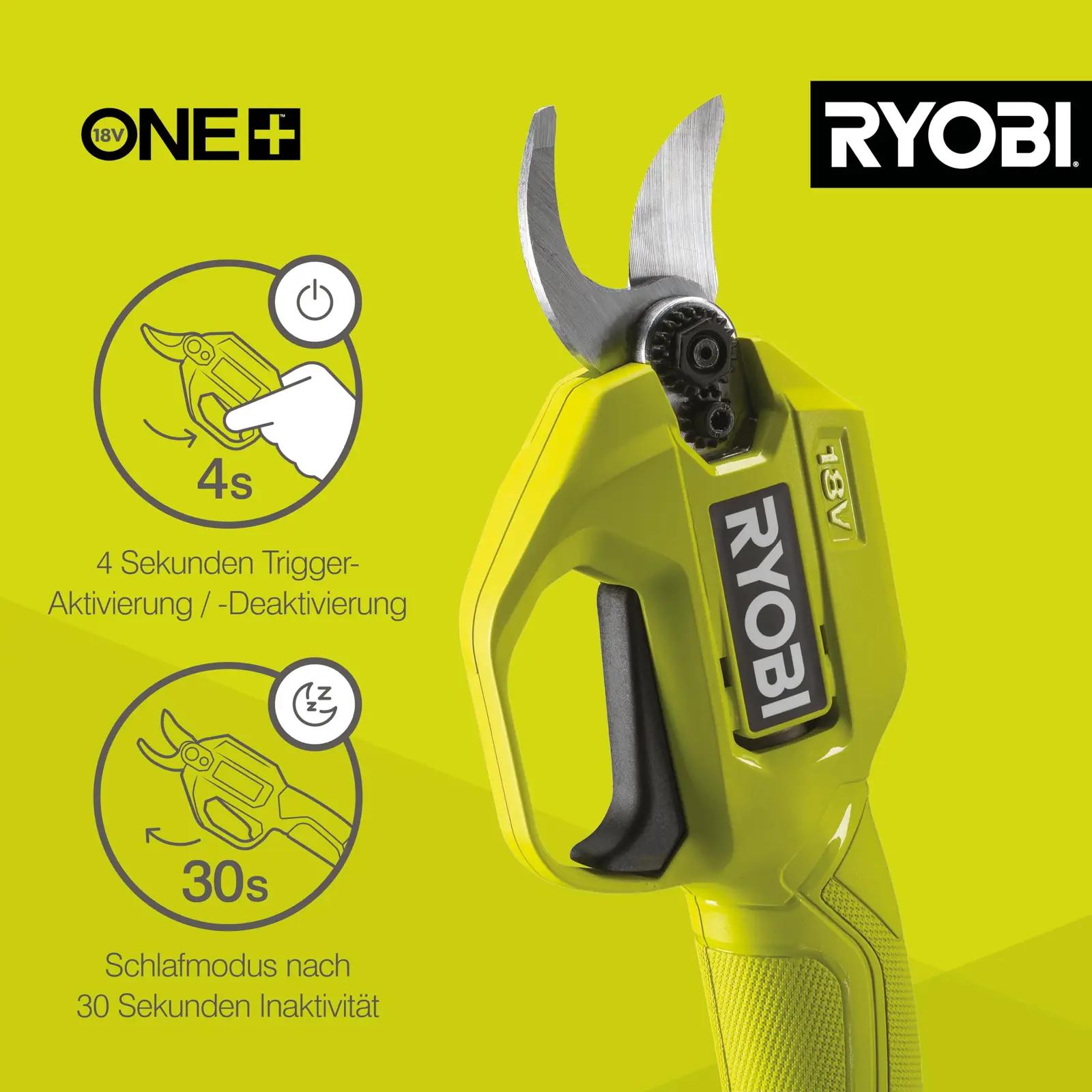 RYOBI kerge akukääre aiatöödeks – täpne 25 mm lõige – pilt 8