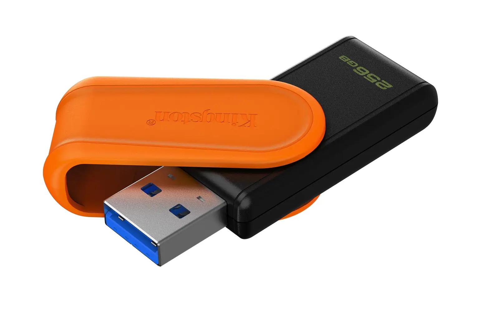 Kingston mugav USB-mälupulk 256GB – vastupidav ja kompaktne – detailne vaade
