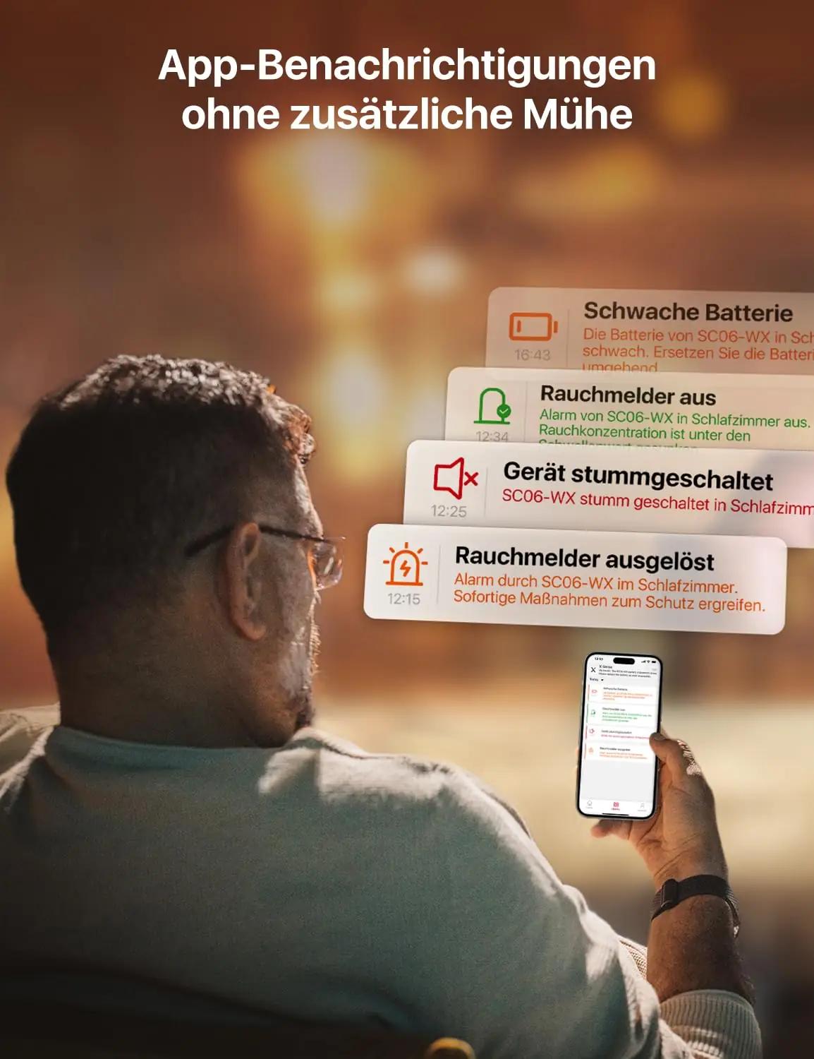 X-Sense nutikas suitsi- ja vingugaasiandur SC06-WX — vahetatav – lisavaade