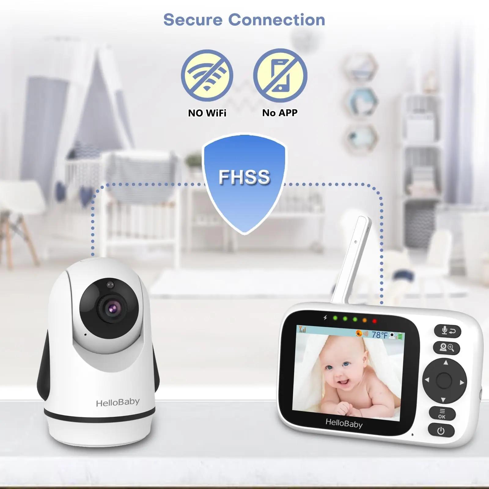 HelloBaby beebimonitor kaameraga — 3,2″ IPS – pilt 8