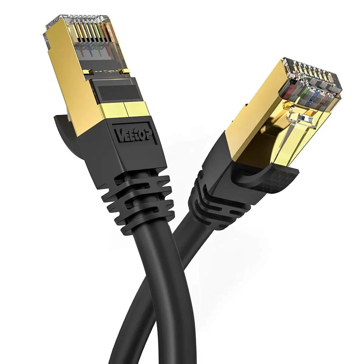 Veetop vastupidav Cat8 Ethernet-kaabel 30m – kiire ja painduv