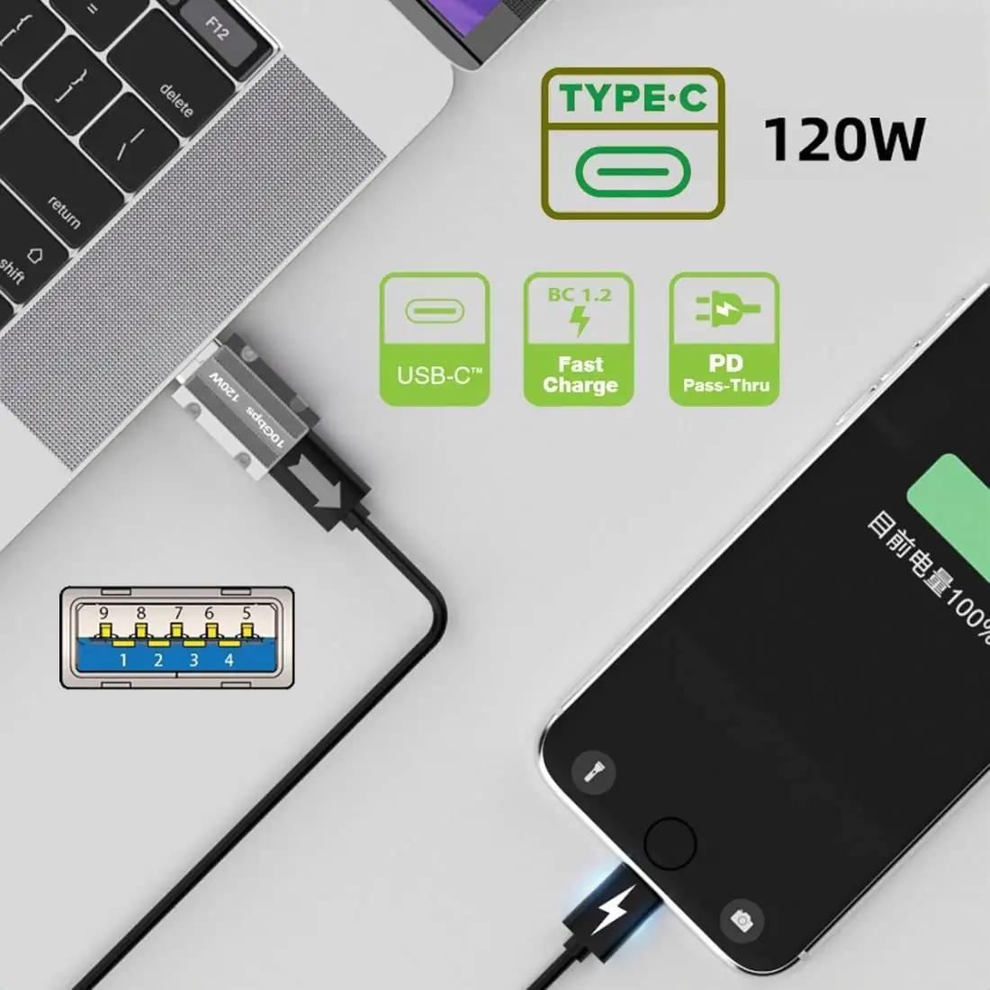 chenyang vastupidav USB-C to USB 3.0 adapter — tugev metallkest – kasutusnäide