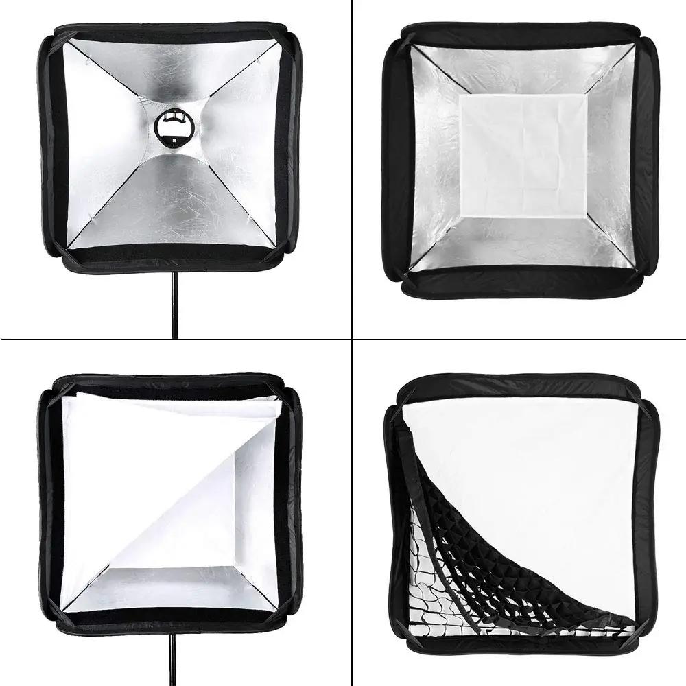 Godox kerge ABS-softbox 60×60 cm koos võrguga – stuudiovalgustus – pakend ja tarvikud