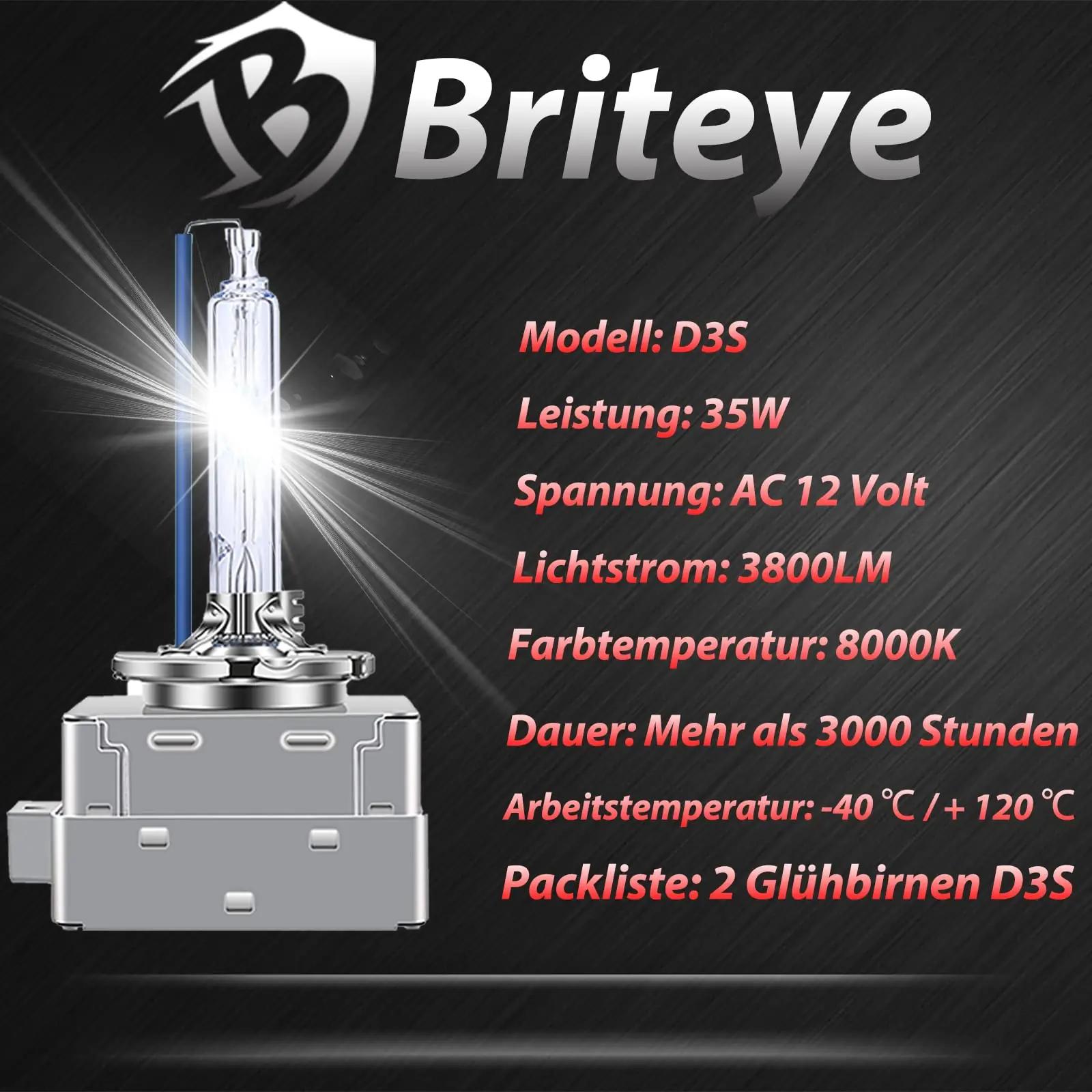 Briteye xenon-pirn 8000K täismetall autoesilaternale — eredad – pilt 6