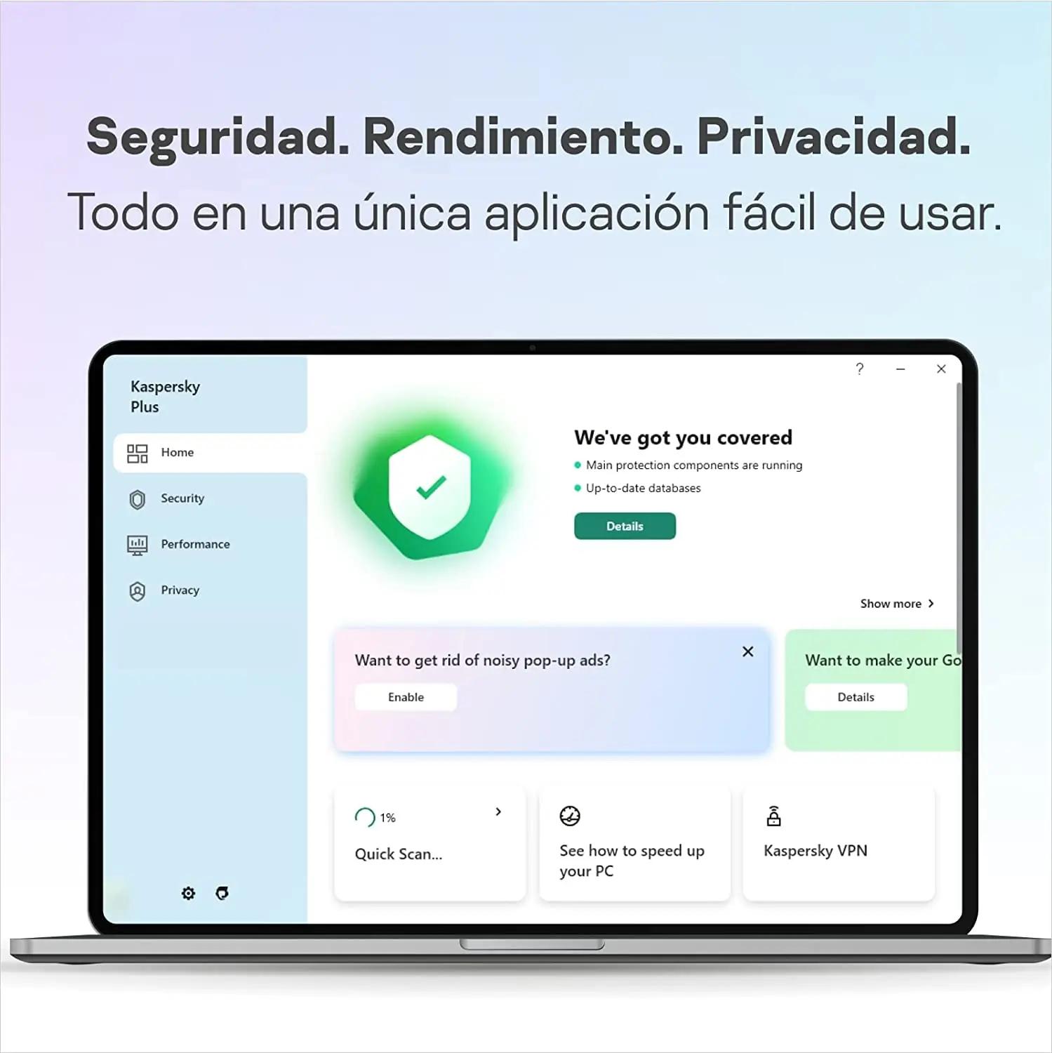 Kaspersky KL1042S5EFS-MINI-ES kontoritarbed – detailne lähivaade