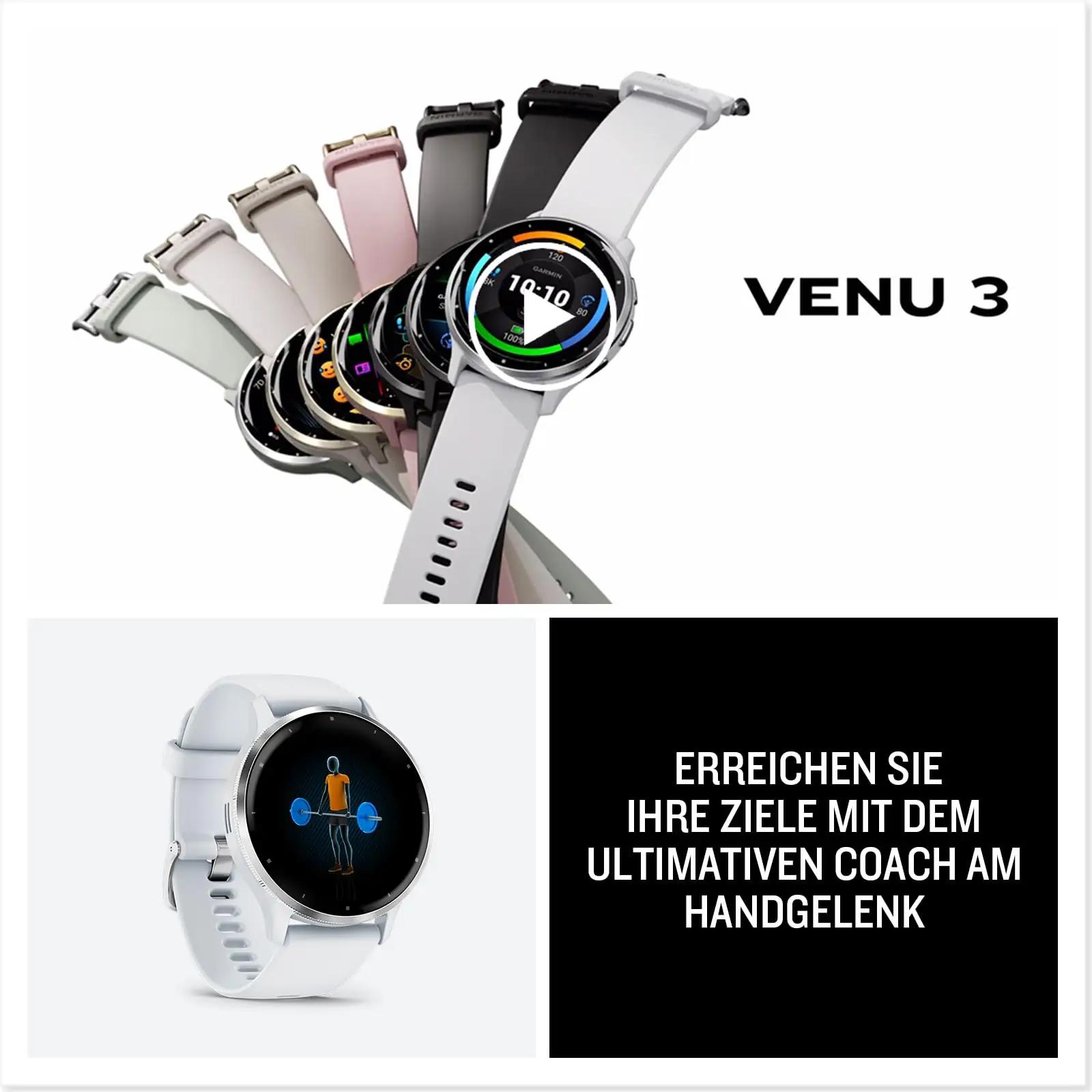Garmin nutikell Venu 3S — kerge 41 mm elfenbein-stiil – pilt 8
