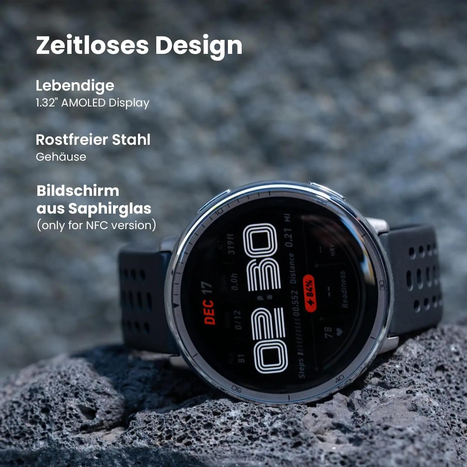 Amazfit nutikell 44 mm — sportlik disain ja püsiv aku – detailne vaade
