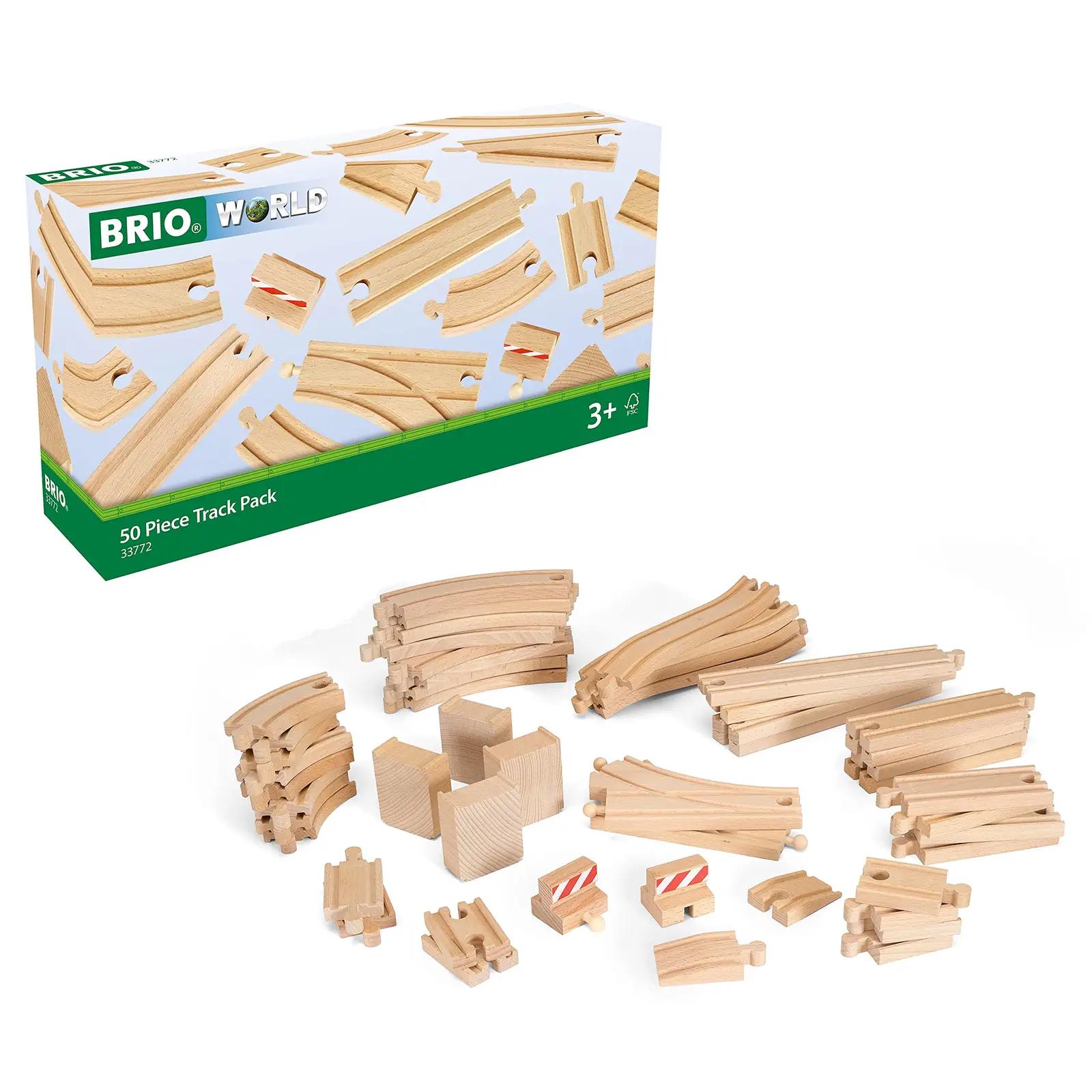 BRIO puidust rongirada 50-osaline komplekt – loov mänguasi