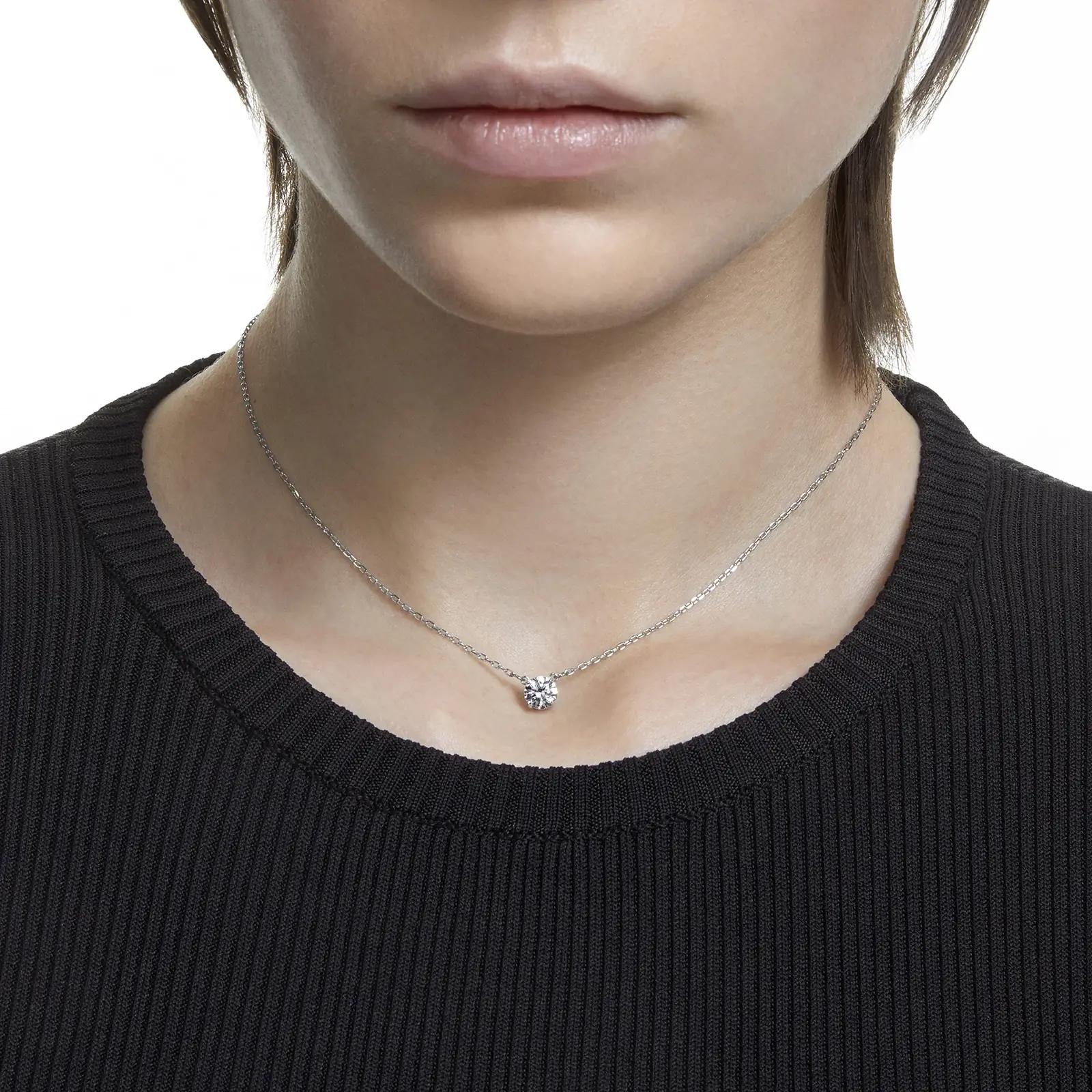 Swarovski ripats charm: rhodineeritud kristallkaelakee – pakend ja tarvikud