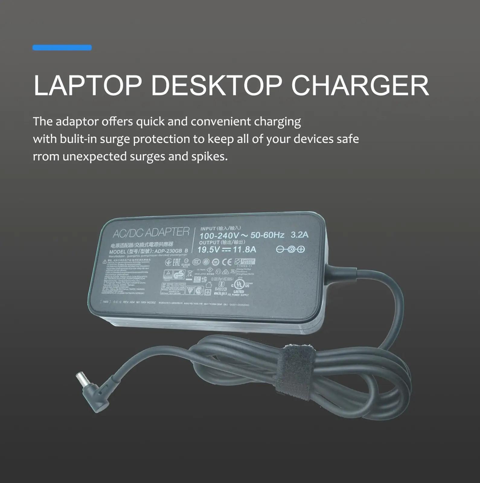 GZYDR tugev 230W sülearvuti laadija – vastupidav adapter – kasutusnäide
