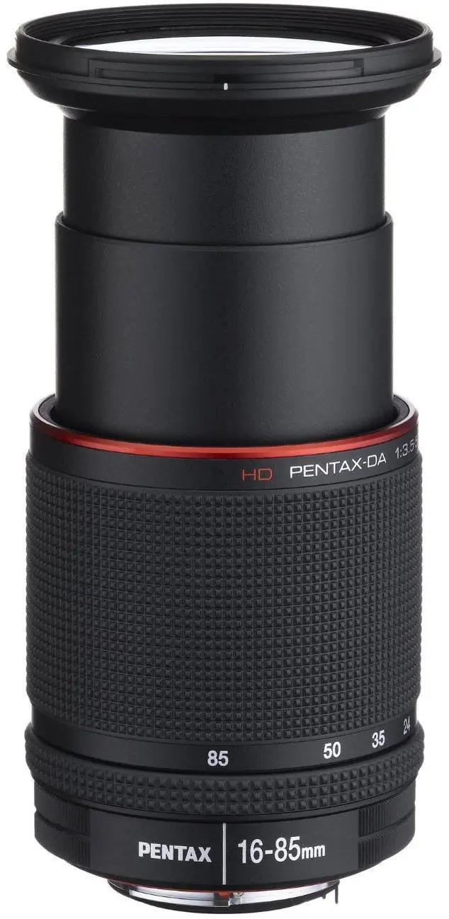 Pentax kvaliteetne universaalne 16–85mm objektiiv reisiks – pakend ja tarvikud