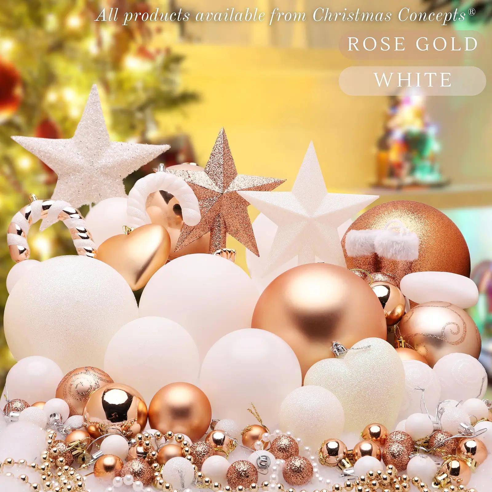 Christmas Concepts kuldsed 100 mm jõulukerad – elegantne komplekt – pilt 6