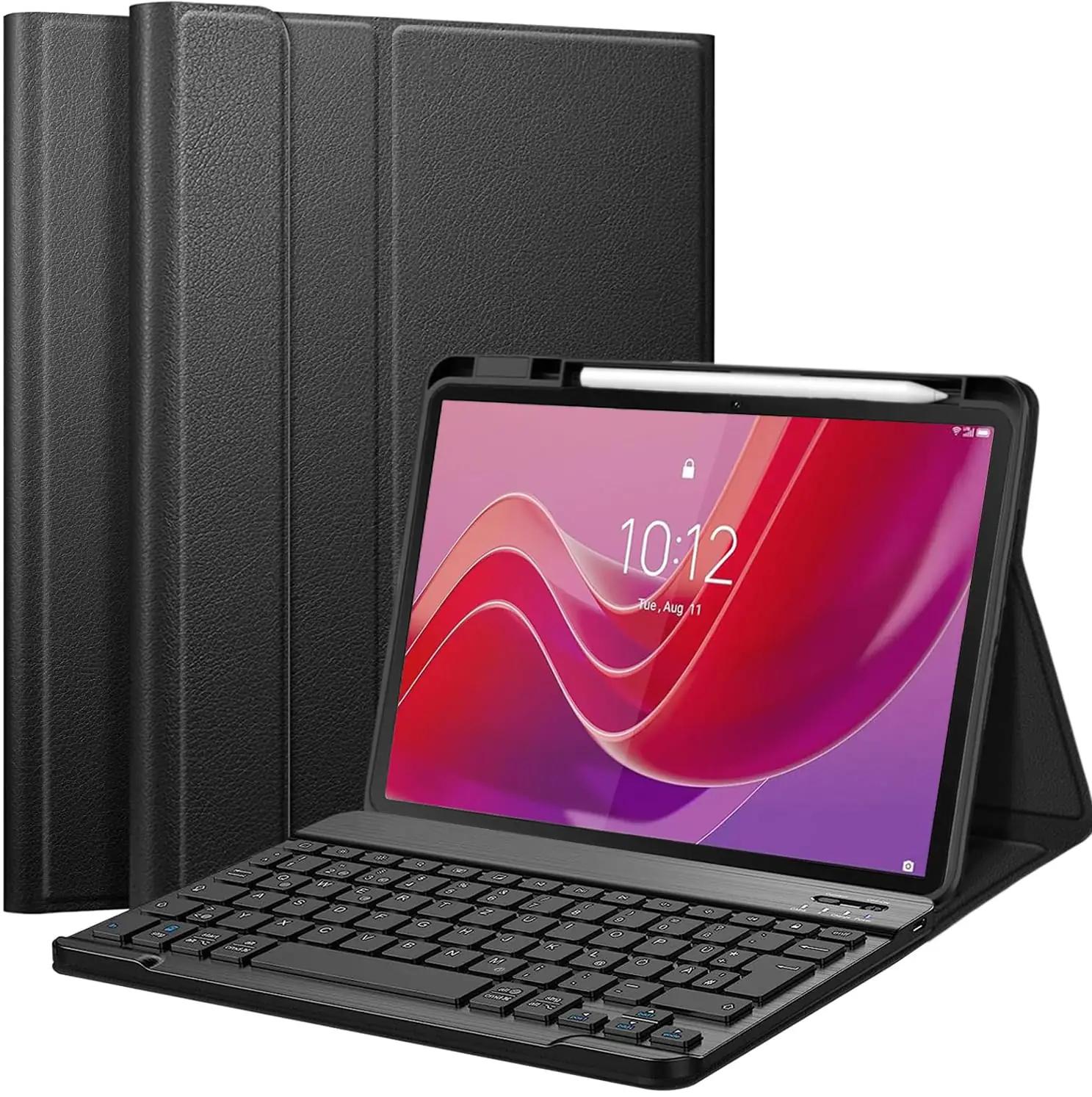 EatronChoi tugev kaitsekate ja AZERTY klaviatuur Lenovo Tab M11