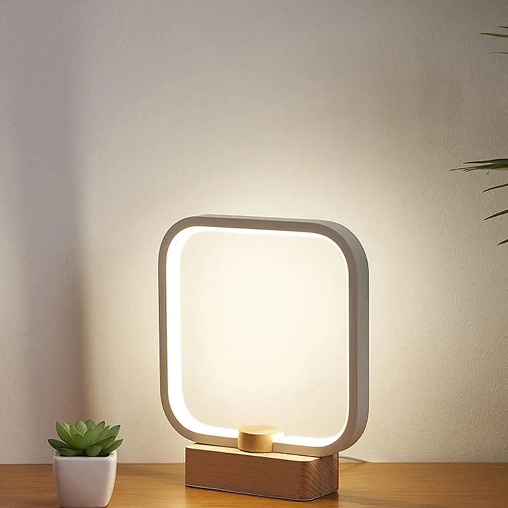 ANLAIBO puidust stiilis LED-laualamp – hämardatav hubasus – pilt 9