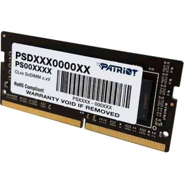 Patriot Memory kerge 32GB DDR4 3200MHz sülearvuti mälu – detailne vaade
