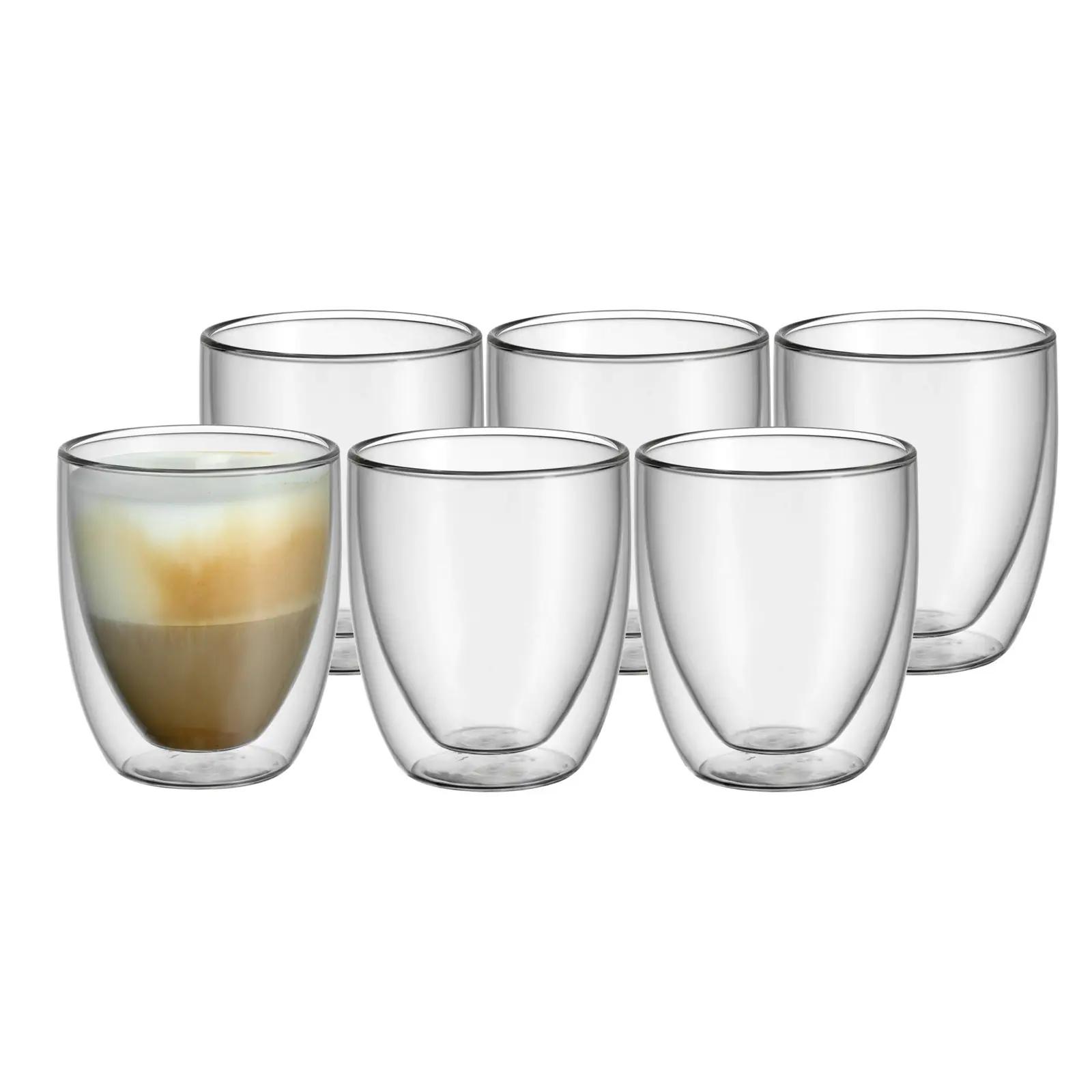 WMF kahekordse seinaga cappuccino-klaasid 6-osaline komplekt