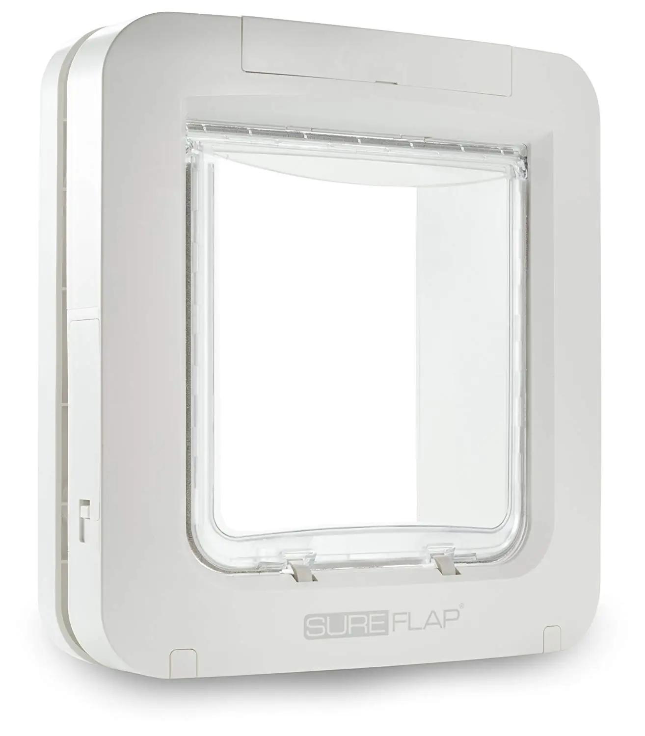 SureFlap valge mikrochip-kassikäik — turvaline sissepääs